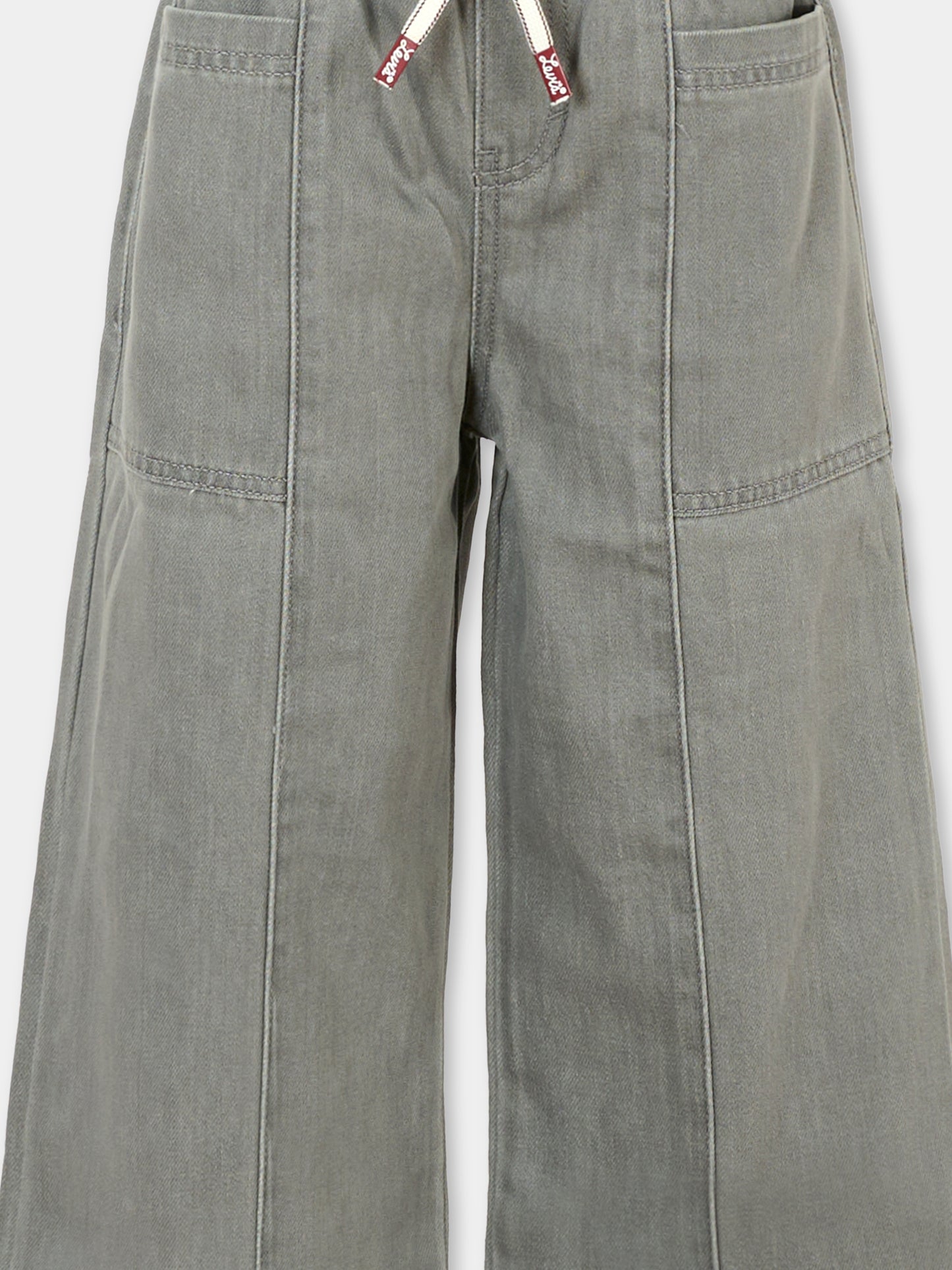 Jeans grigio per bambina,Levi's Kids,EN389 MBV