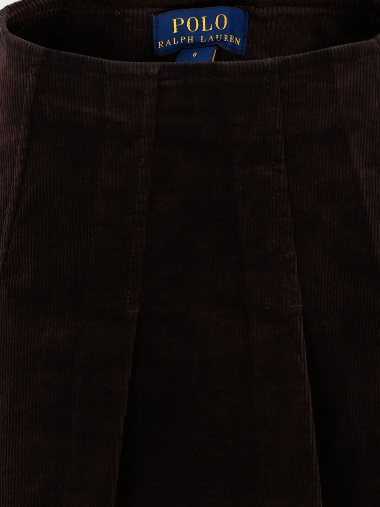 Gonna marrone per bambina con cavallino,Ralph Lauren Kids,978831001