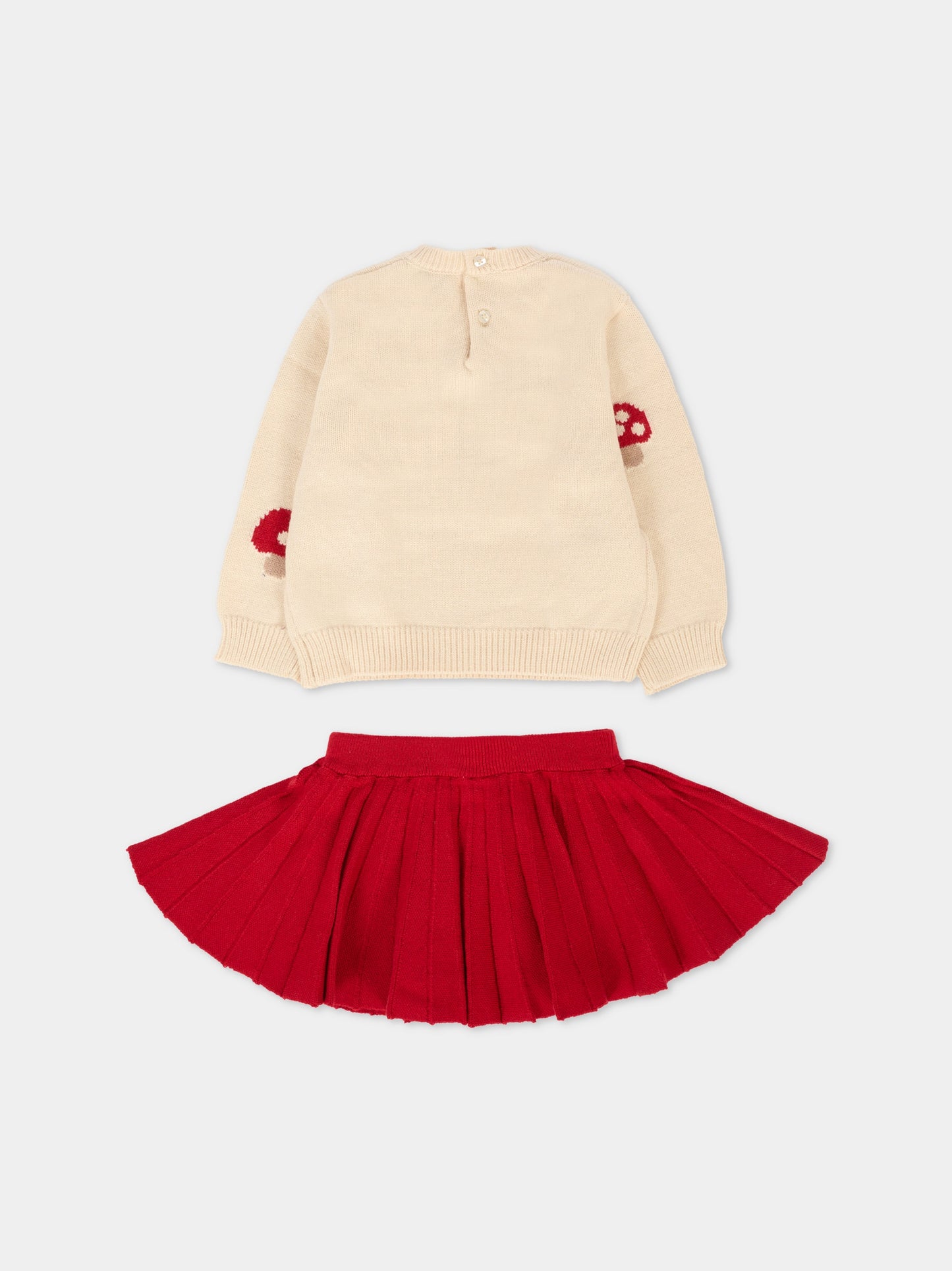 Completo rosso per neonata con funghi,Mayoral,2925 015