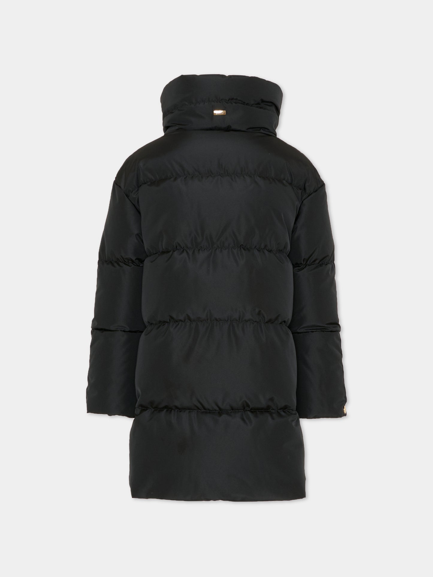 Piumino nero per bambina con logo,Herno Kids,PI000191G 20045 9300