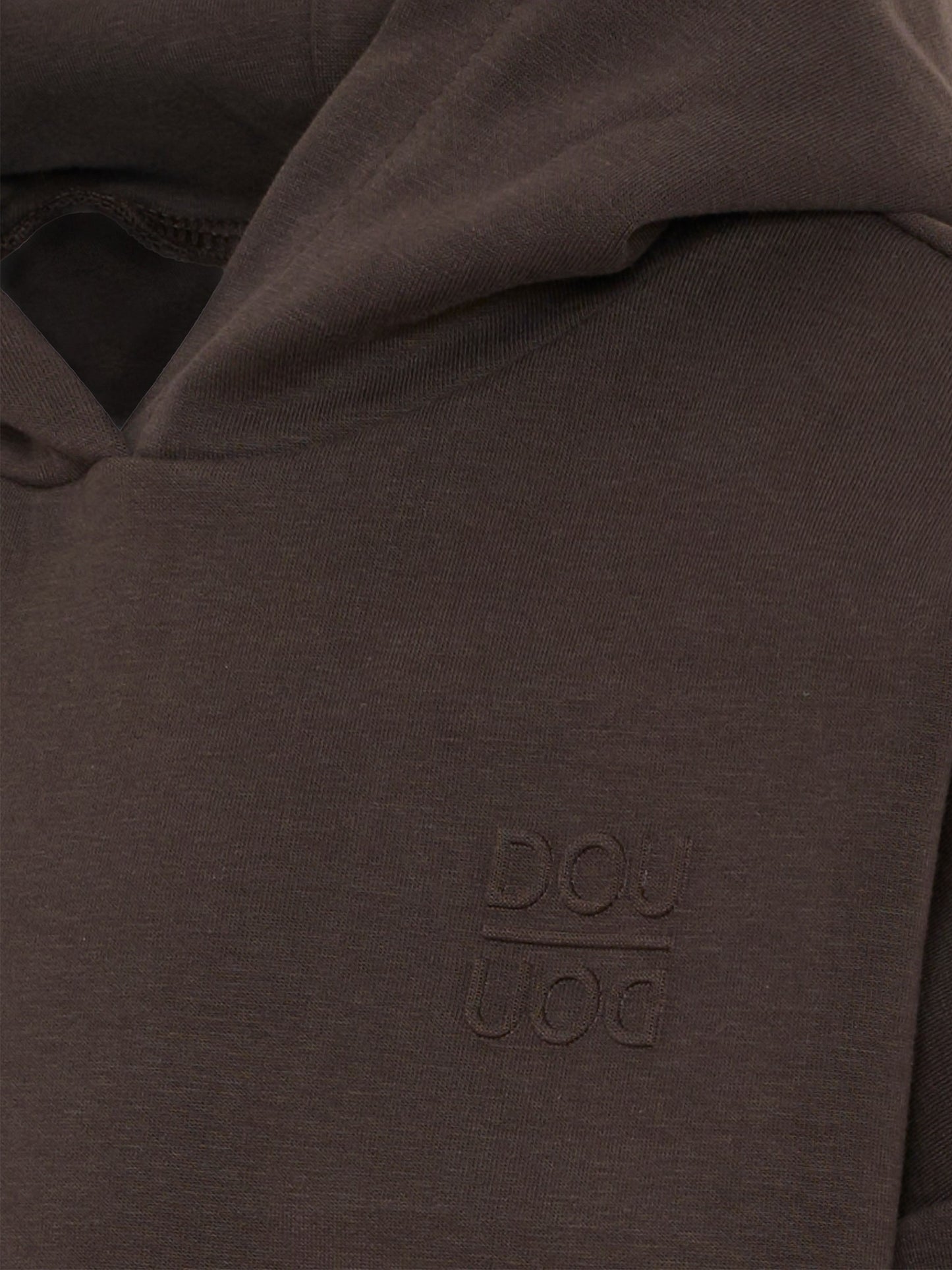 Felpa marrone per bambina con logo,Douuod Kids,DX4P60 Z2858 321