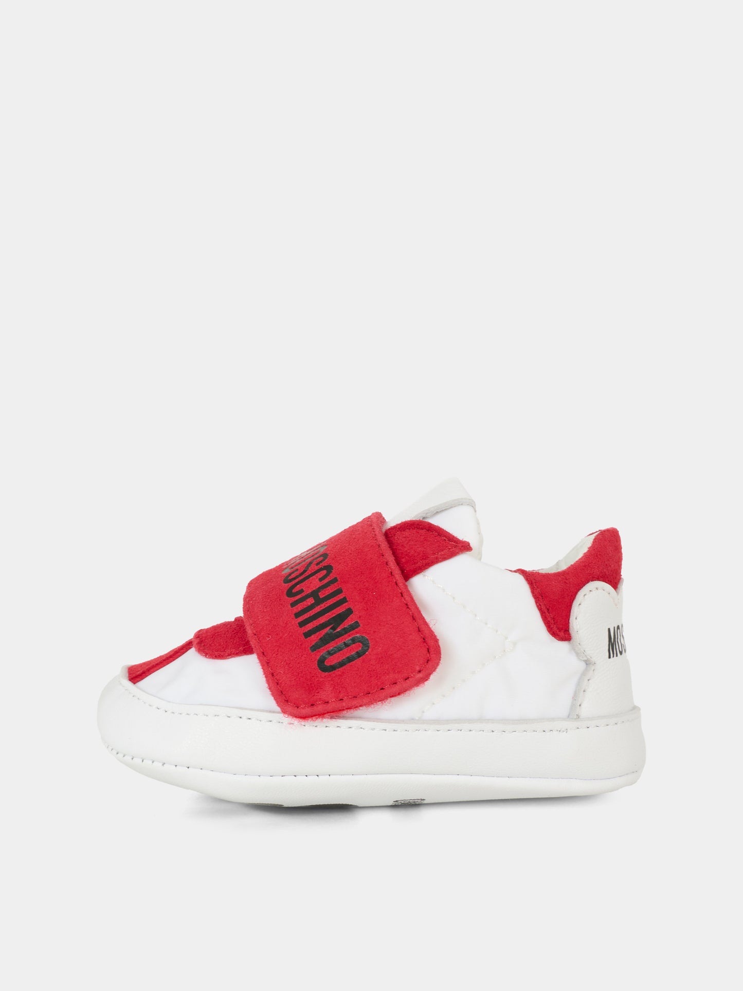 Sneakers rosse per neonati con logo,Moschino Kids,81807 - VAR1
