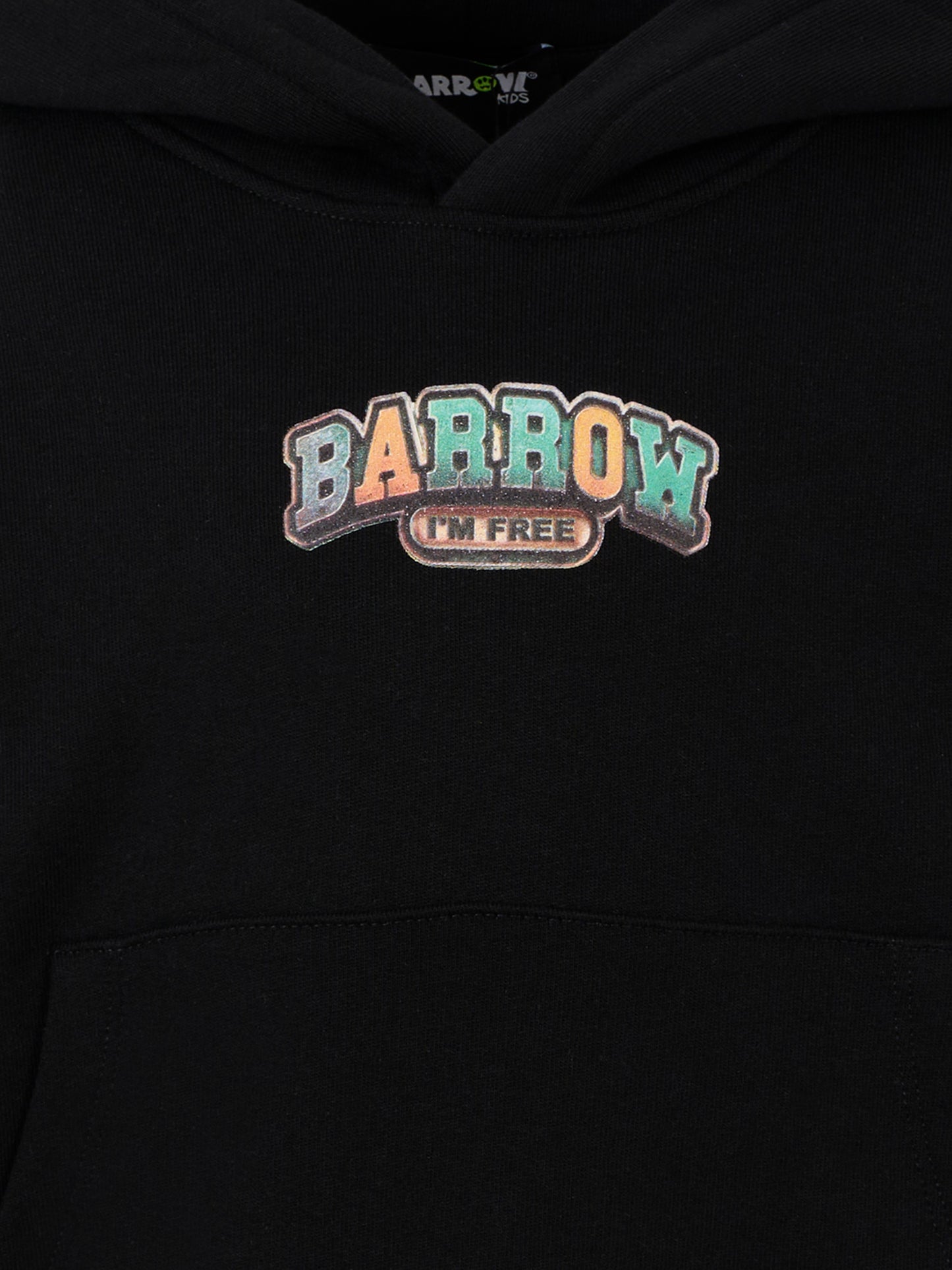 Felpa nera per bambino con stampa multicolor,Barrow,F5BKJUHS224 110