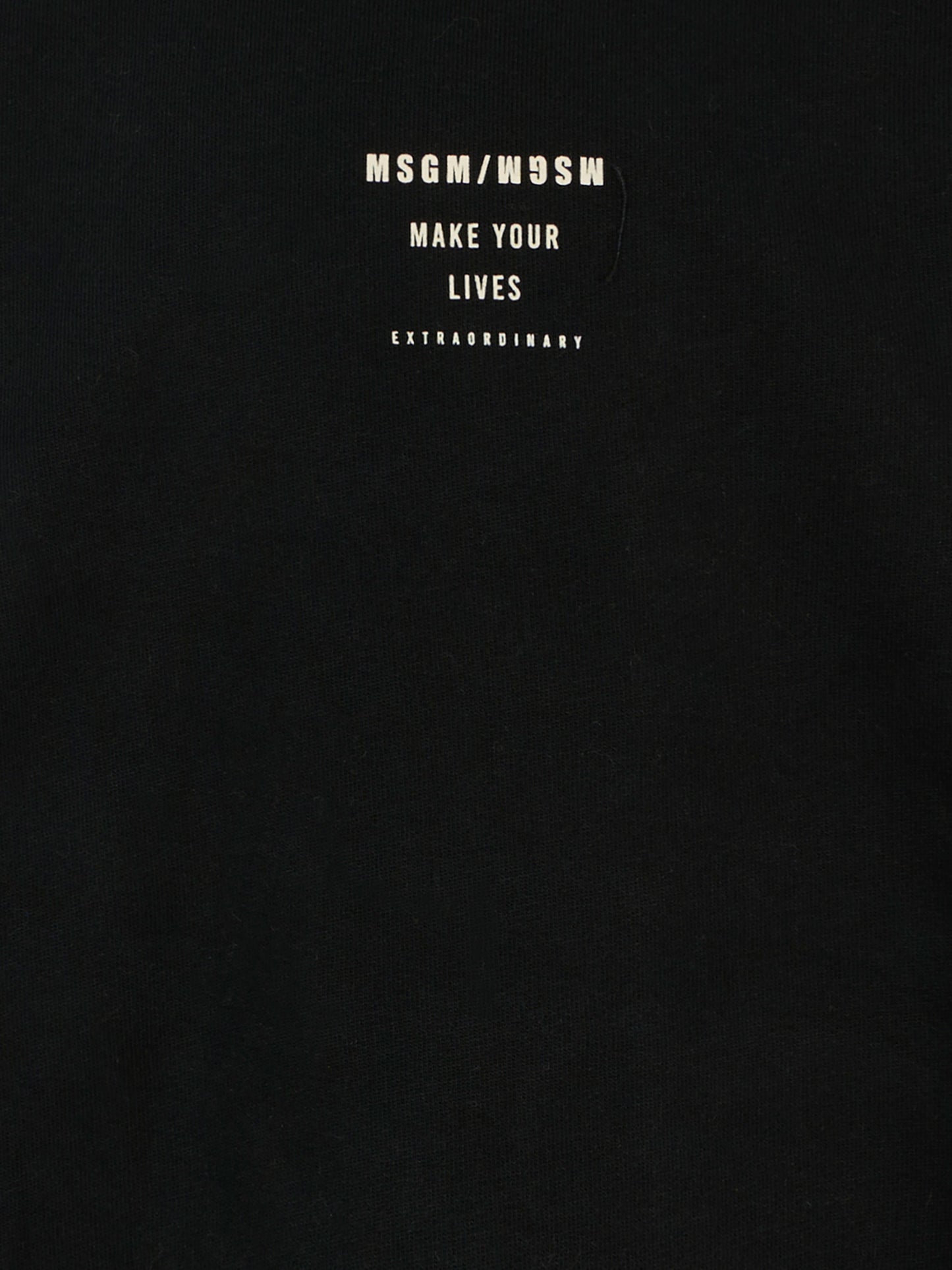 Felpa nera per bambino con logo,Msgm Kids,F5MSJBSW214 110