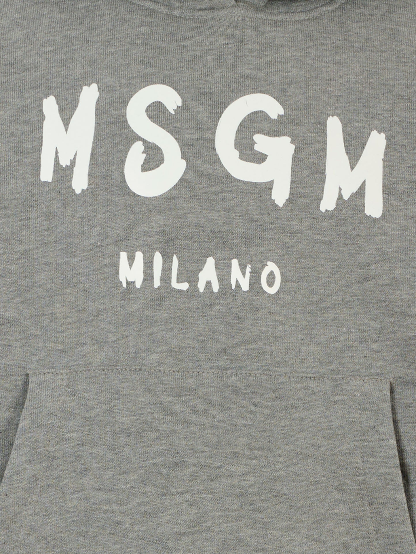 Felpa griga per bambini con logo,Msgm Kids,F5MSJUHS019 104