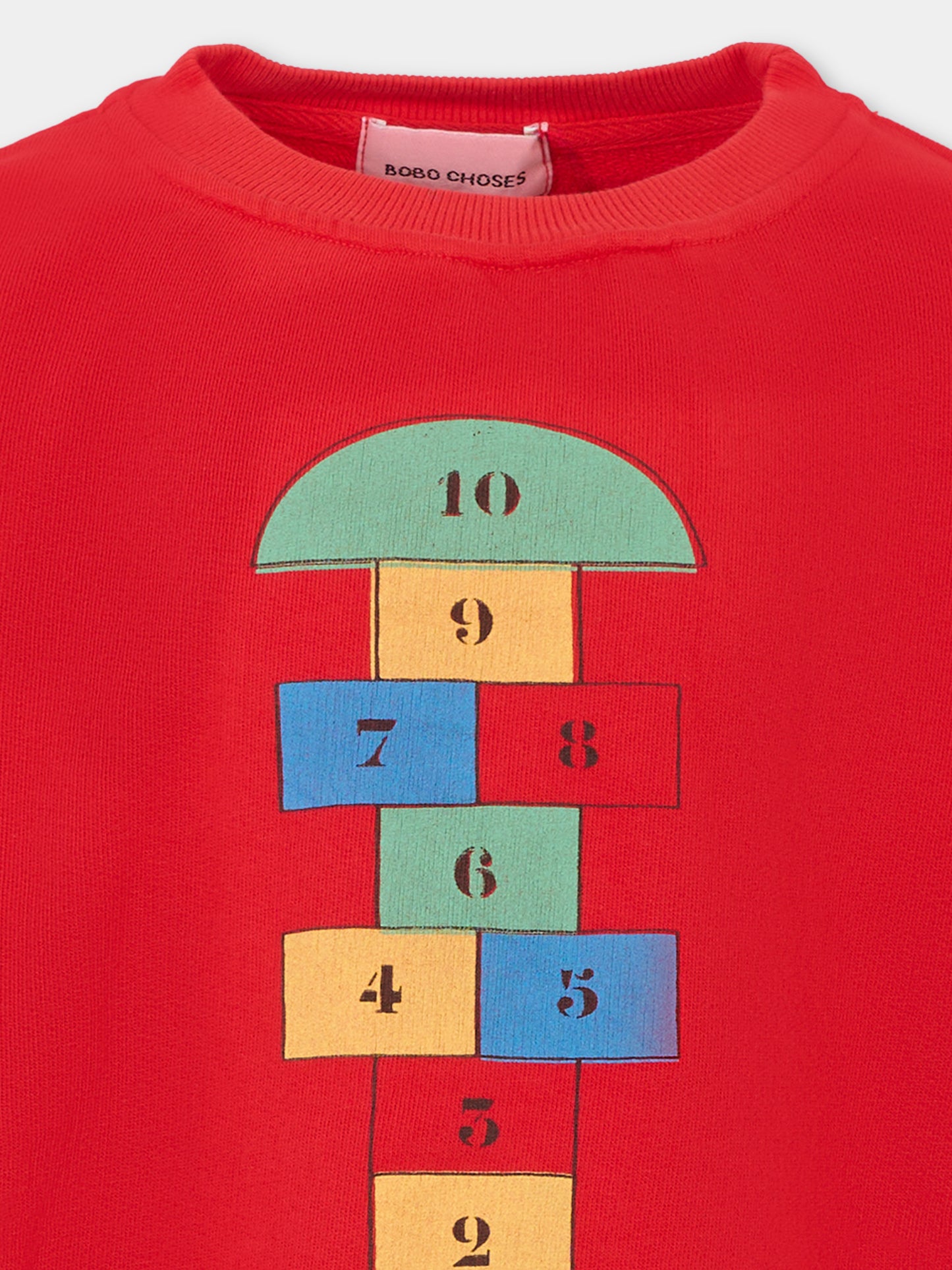 Felpa rossas per bambini con gioco campana,Bobo Choses,B225AC036