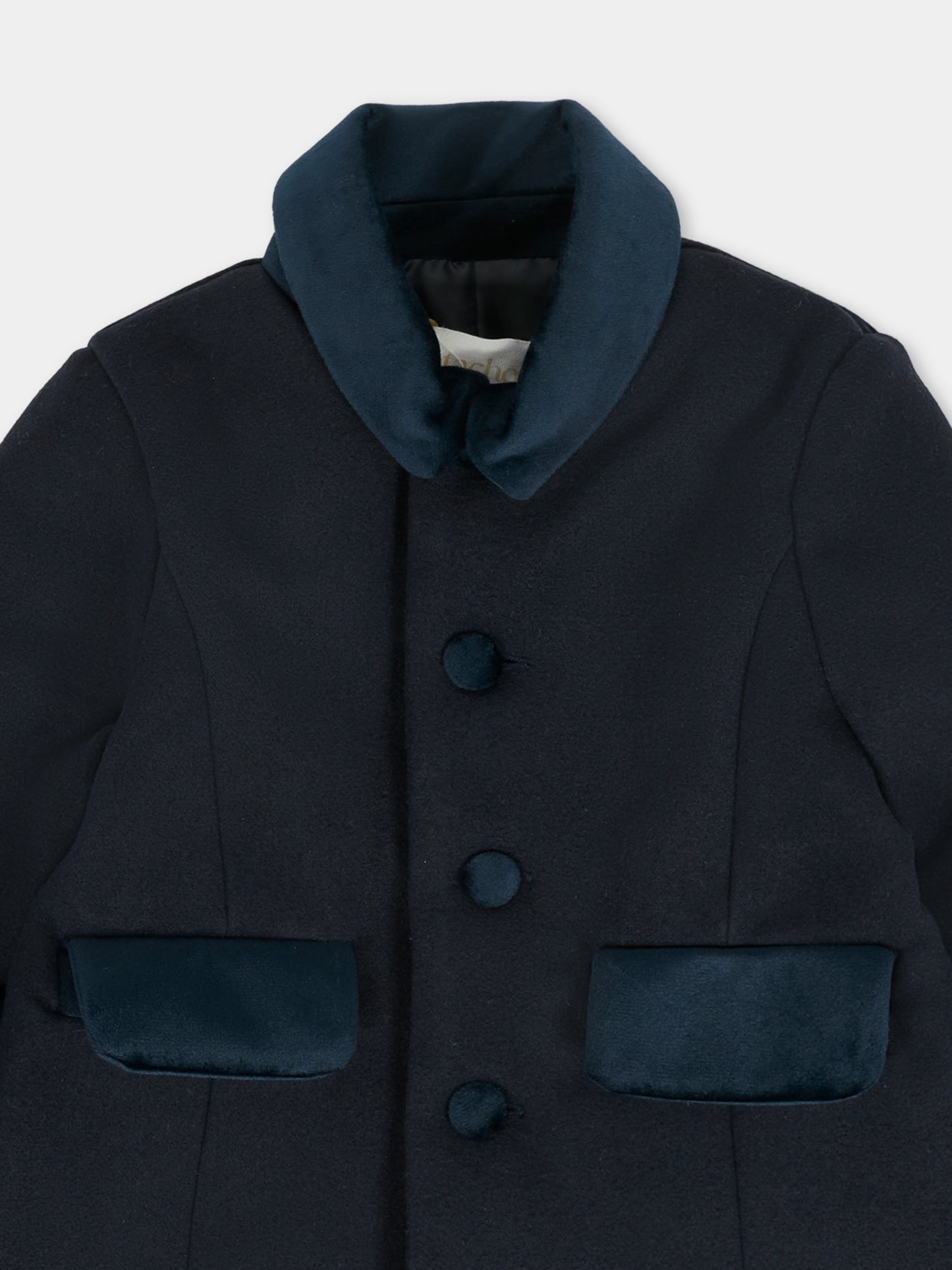 Cappotto blu per neonato,Patachou,PAP CA4133380 360