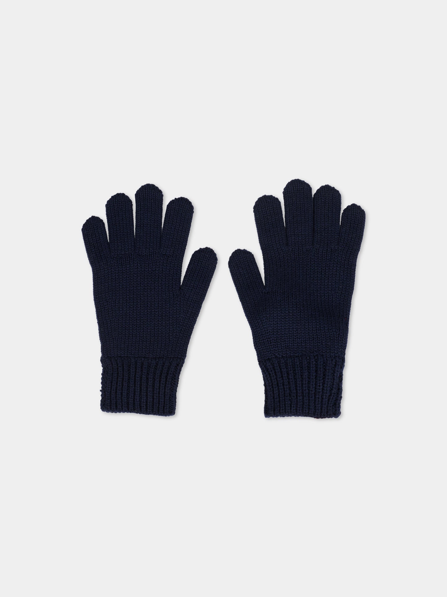 Guanti blu per bambina con patch,Max&co,MX0243-MX048-MX853