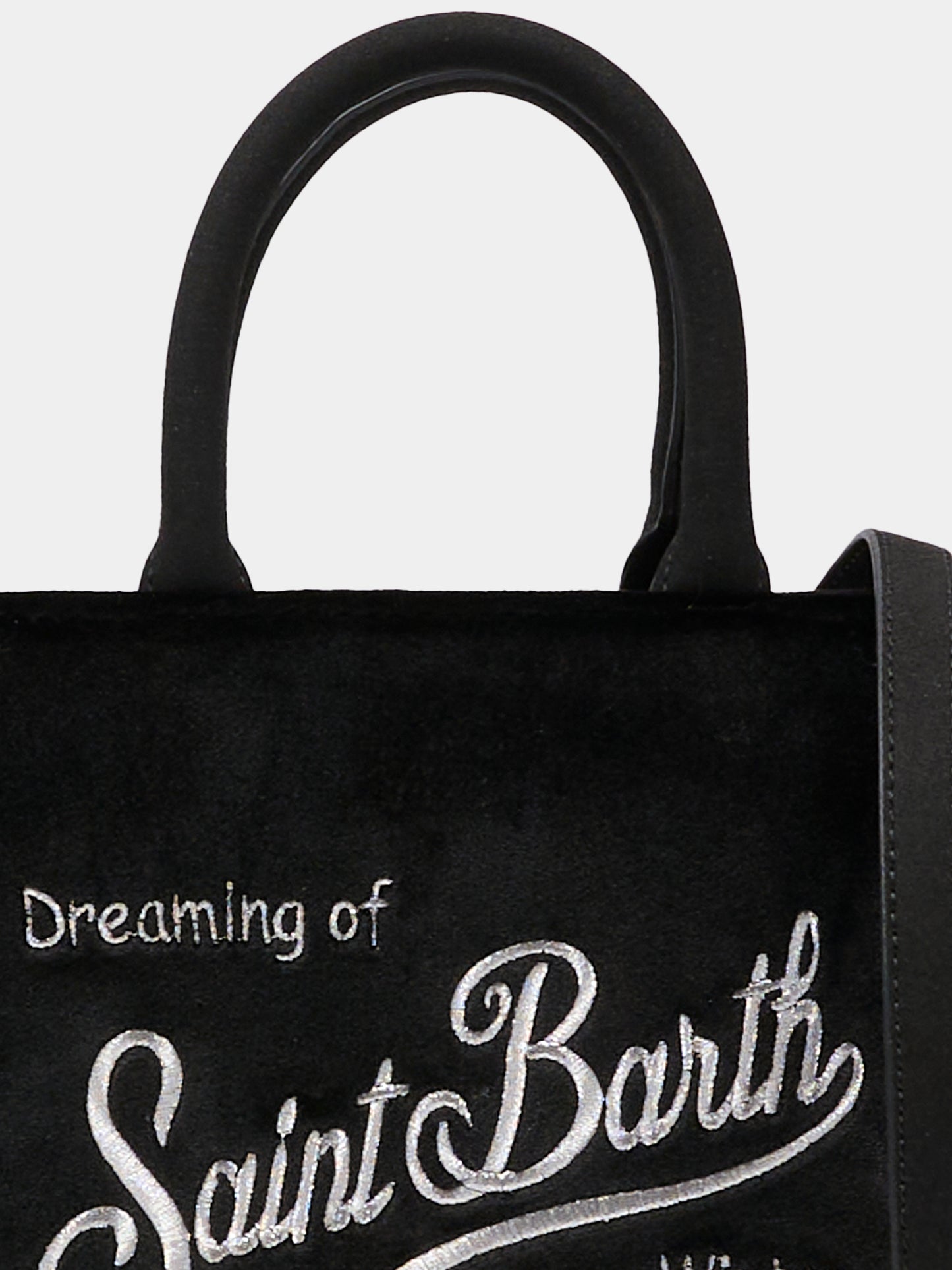 Borsa Vanity Mini nera per bambina con logo,Mc2 Saint Barth,VAMI027 - 00207I