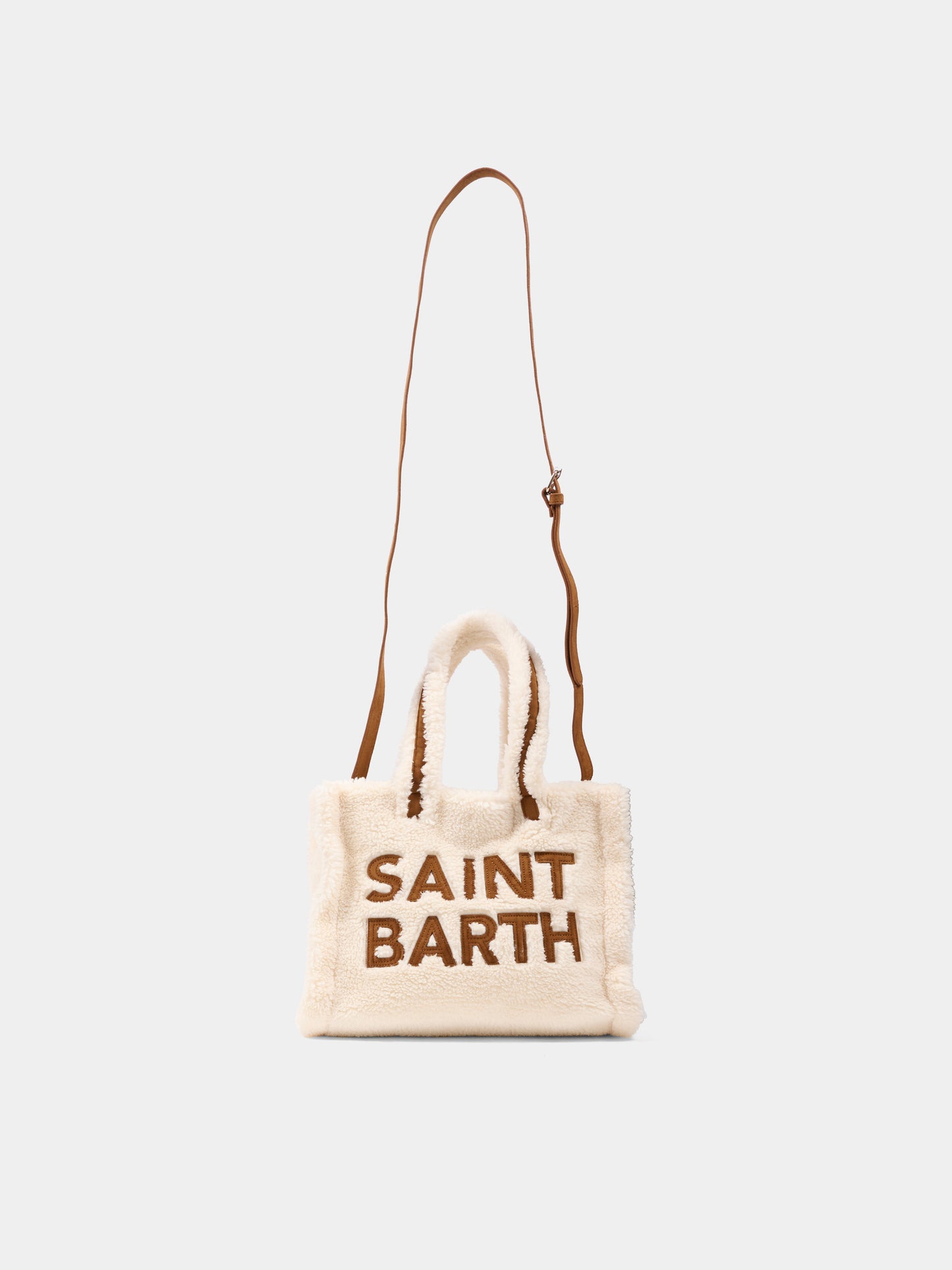 Borsa Colette avorio per bambina con logo,Mc2 Saint Barth,COL0032 - 01477I