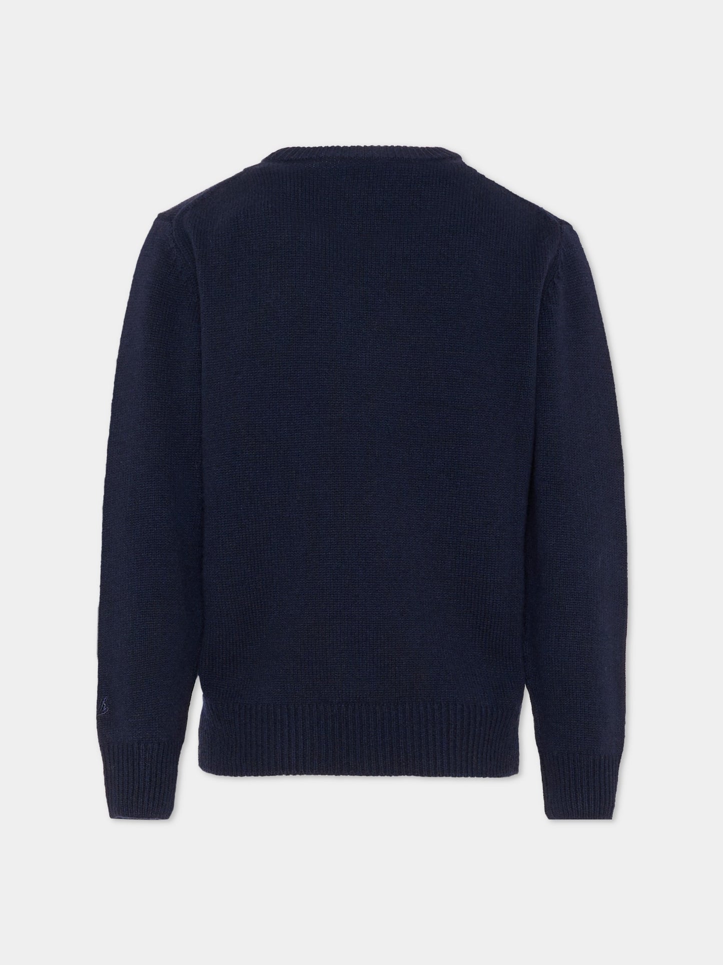 Maglione blu per bambino con lupo,Mc2 Saint Barth,DOU0001 - 01881I