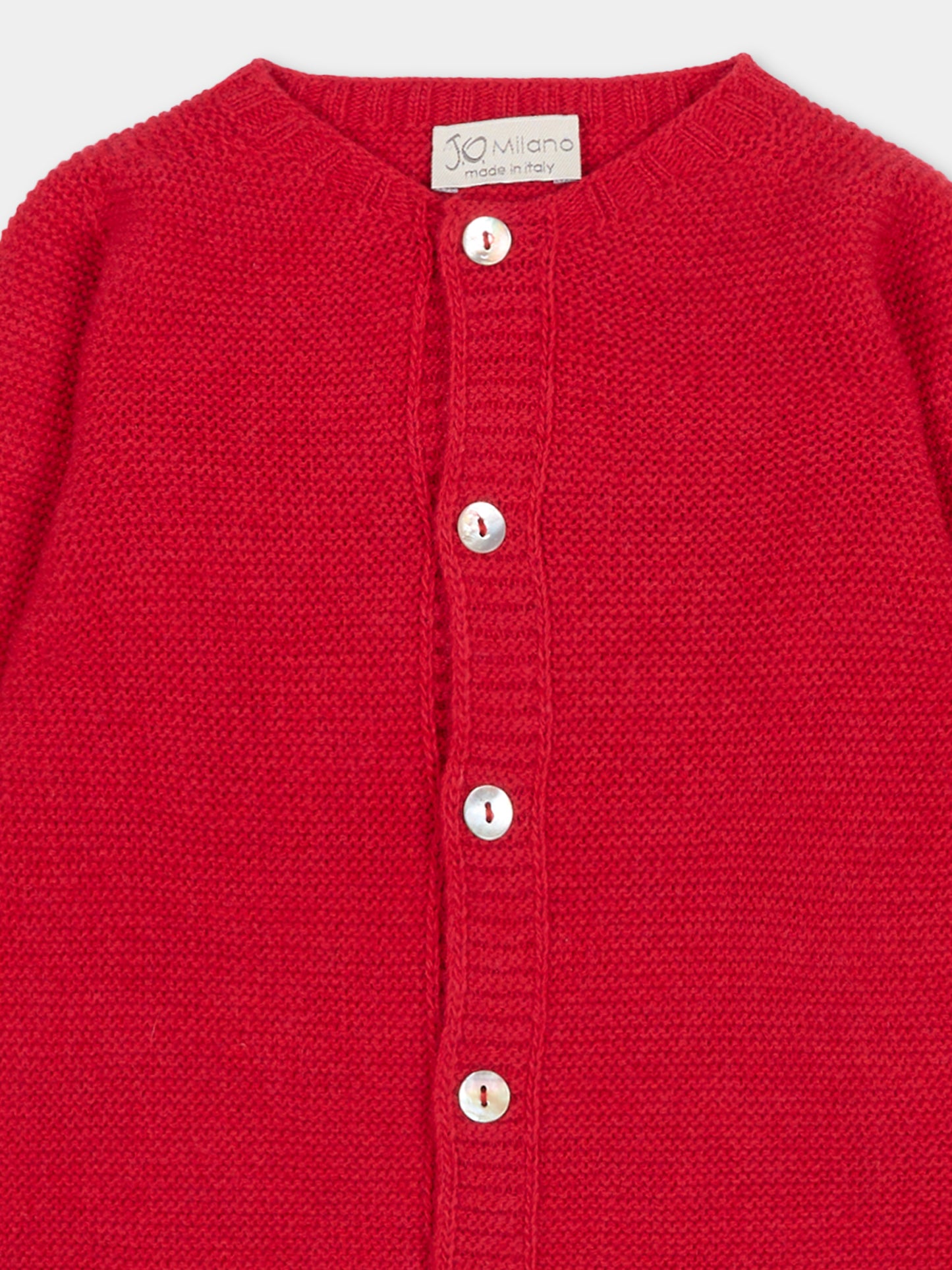 Cardigan rosso per neonati,J.o. Milano,563X4 ROSSO