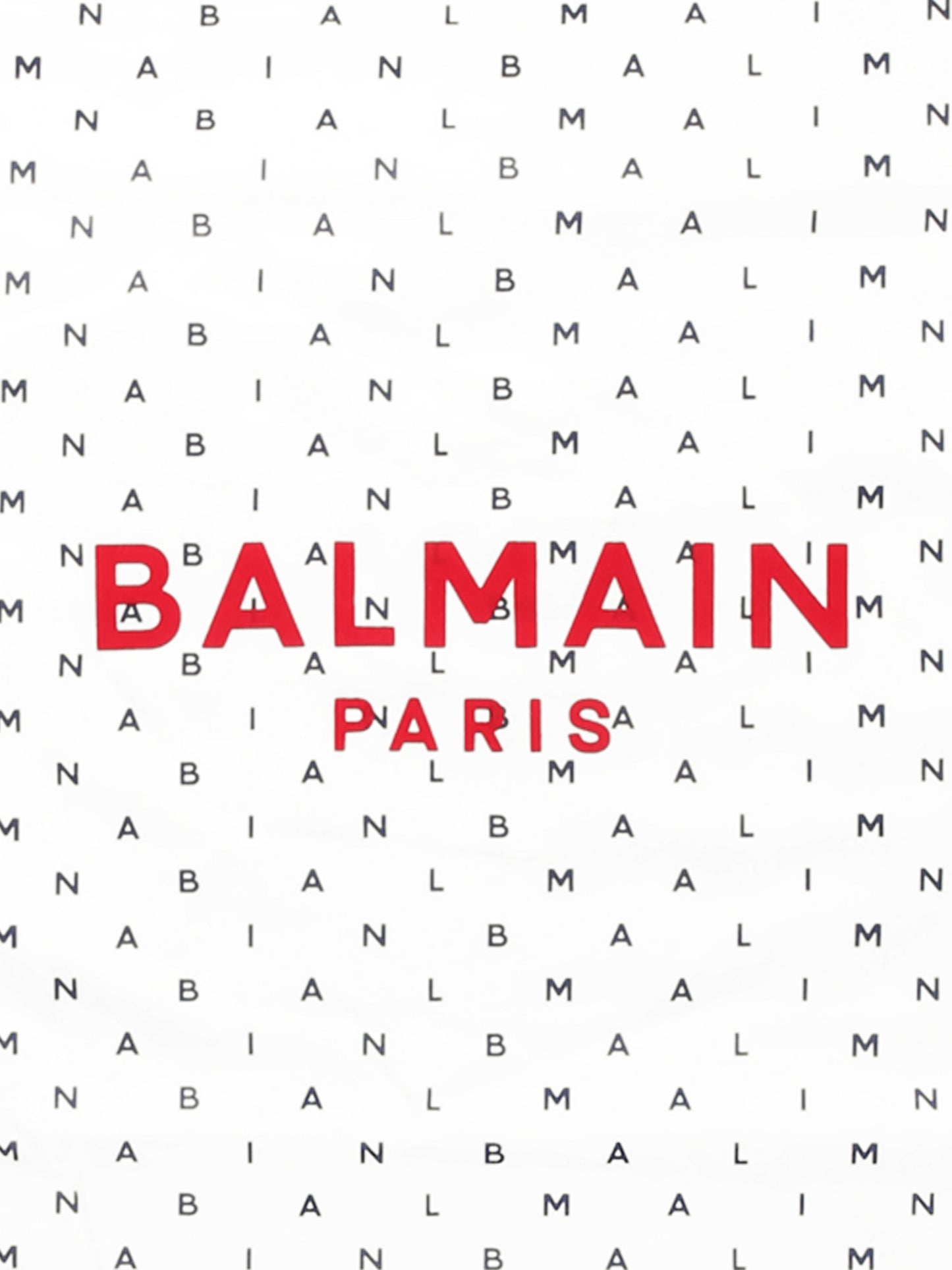 Coperta bianca per neonati con logo,Balmain Kids,BU0530 Z1916 100BL