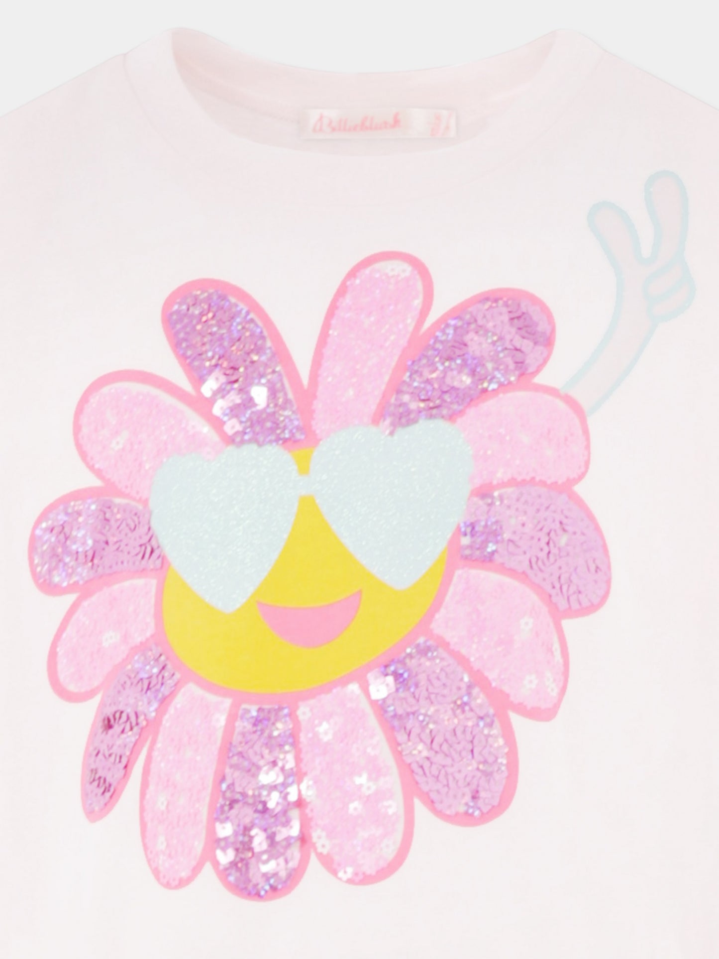 Multicolor dress for girl with flower