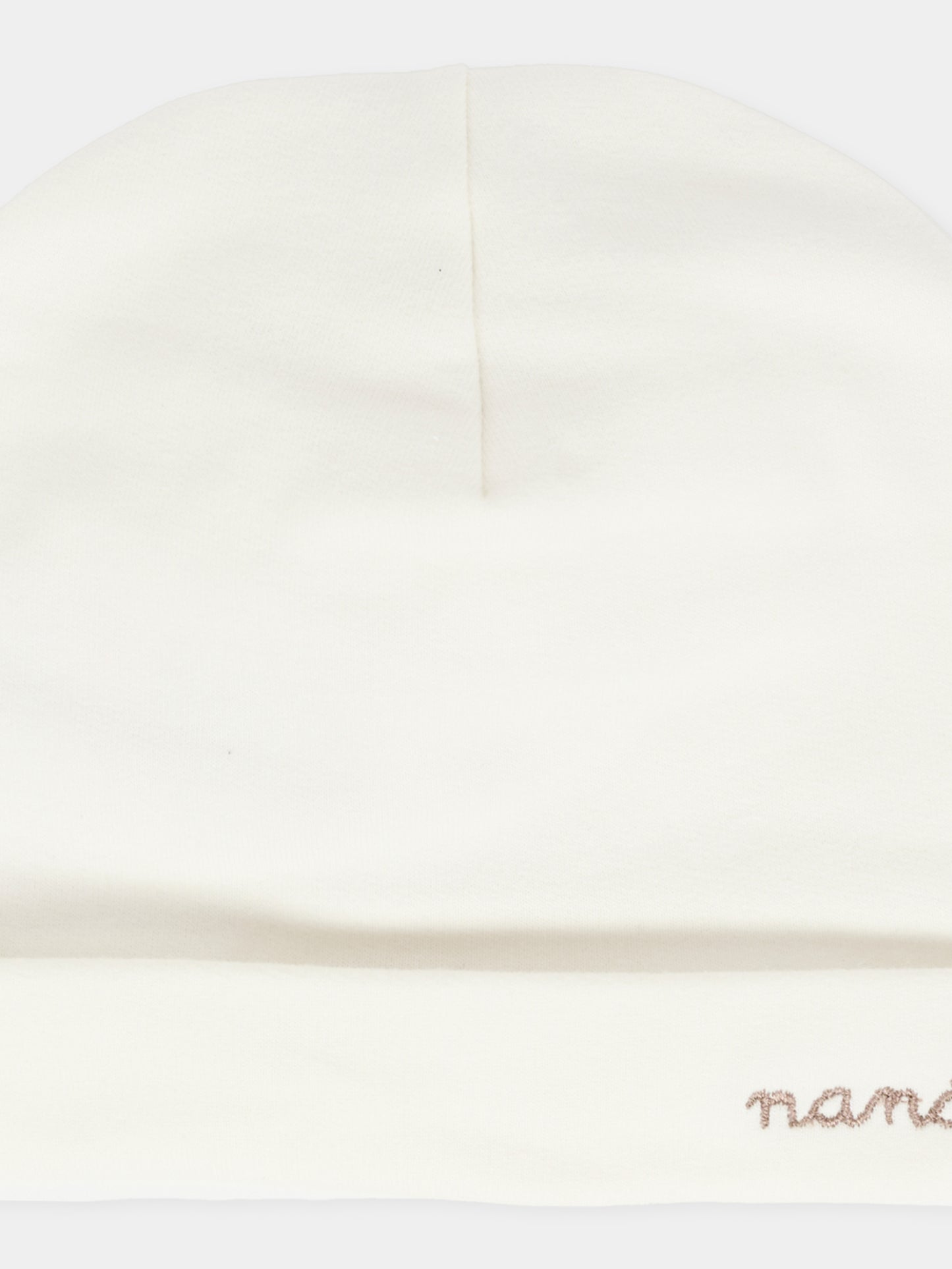 Cappello avorio per neonati con logo,Nanán,I25110P
