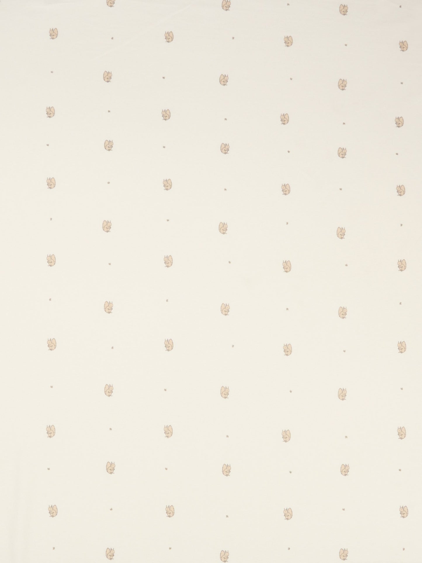 Coperta avorio per neonati con stampa scoiattolo,Bamboom,1083 SQUIRREL PRINT