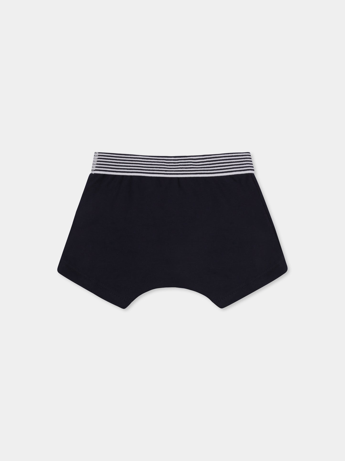 Set boxer multicolor per bambino con pecore e righe,Petit Bateau,A0BH4 00