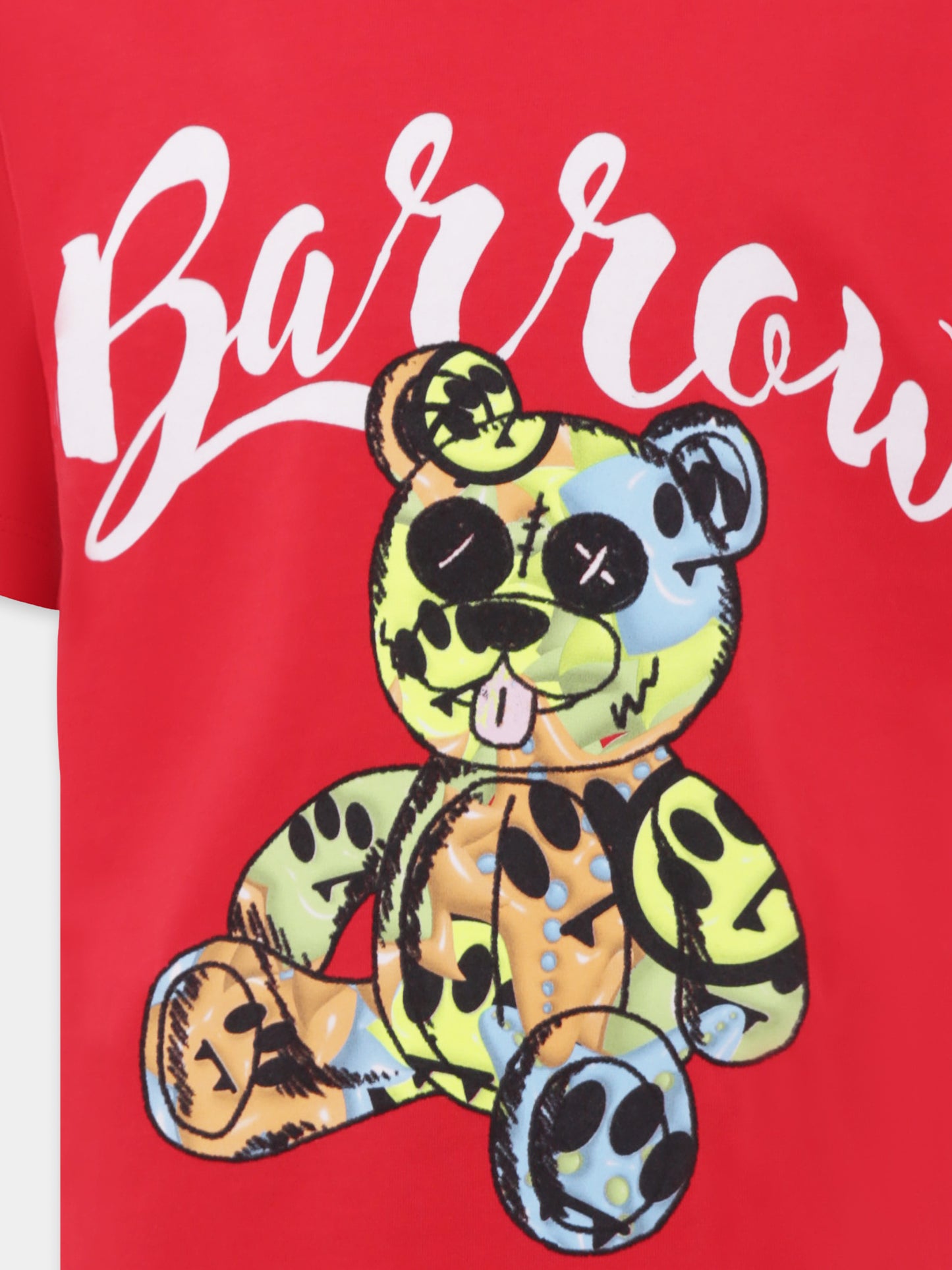 Red t-shirt for kids with Bear print