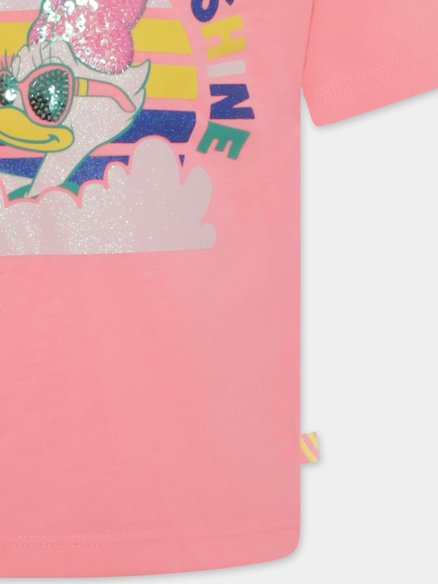 T-shirt rosa per bambina con Paperina,Billieblush,U20563 499