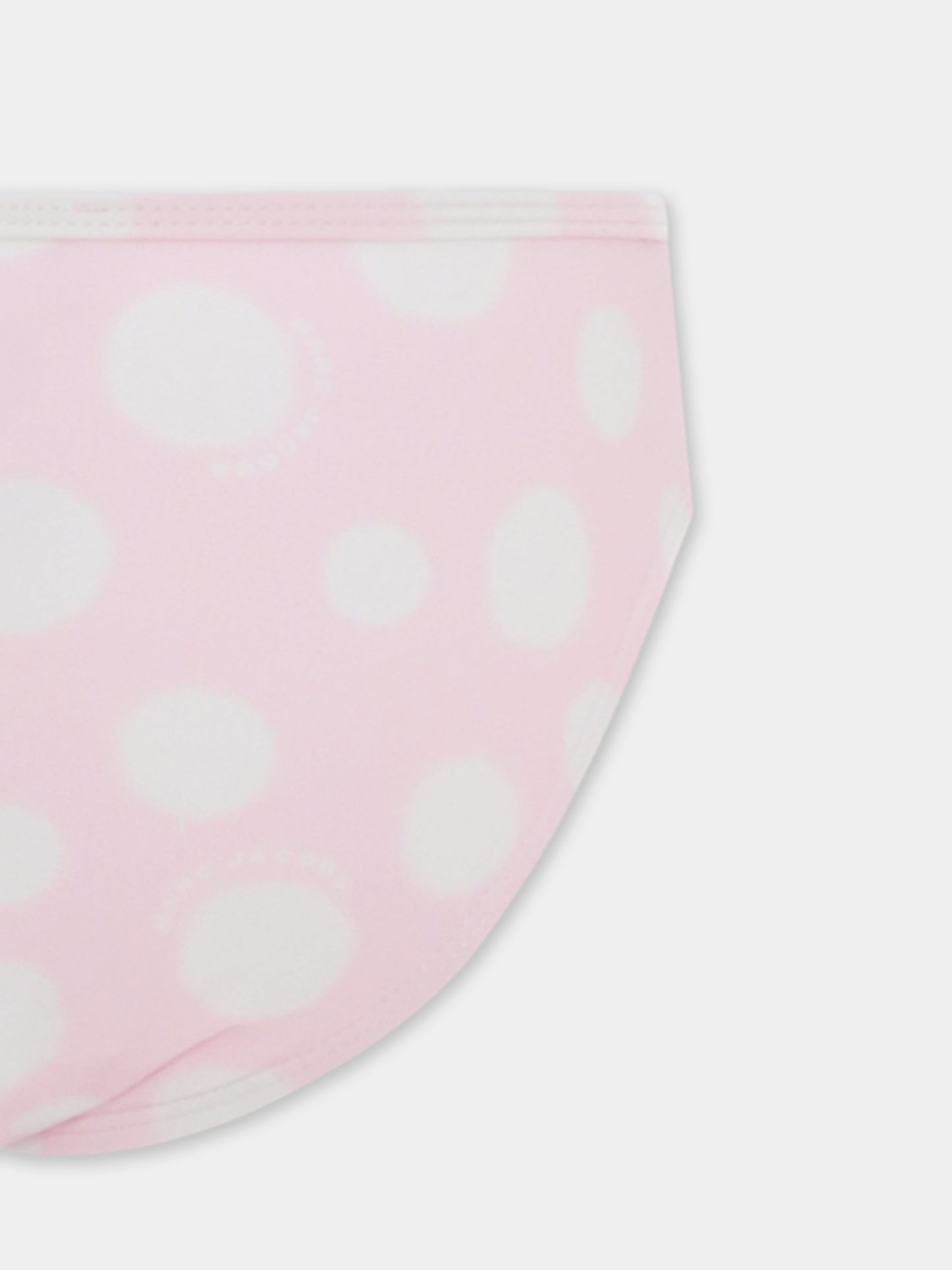 Bikini rosa per bambina con pois all over,Marc Jacobs,W60057 45T