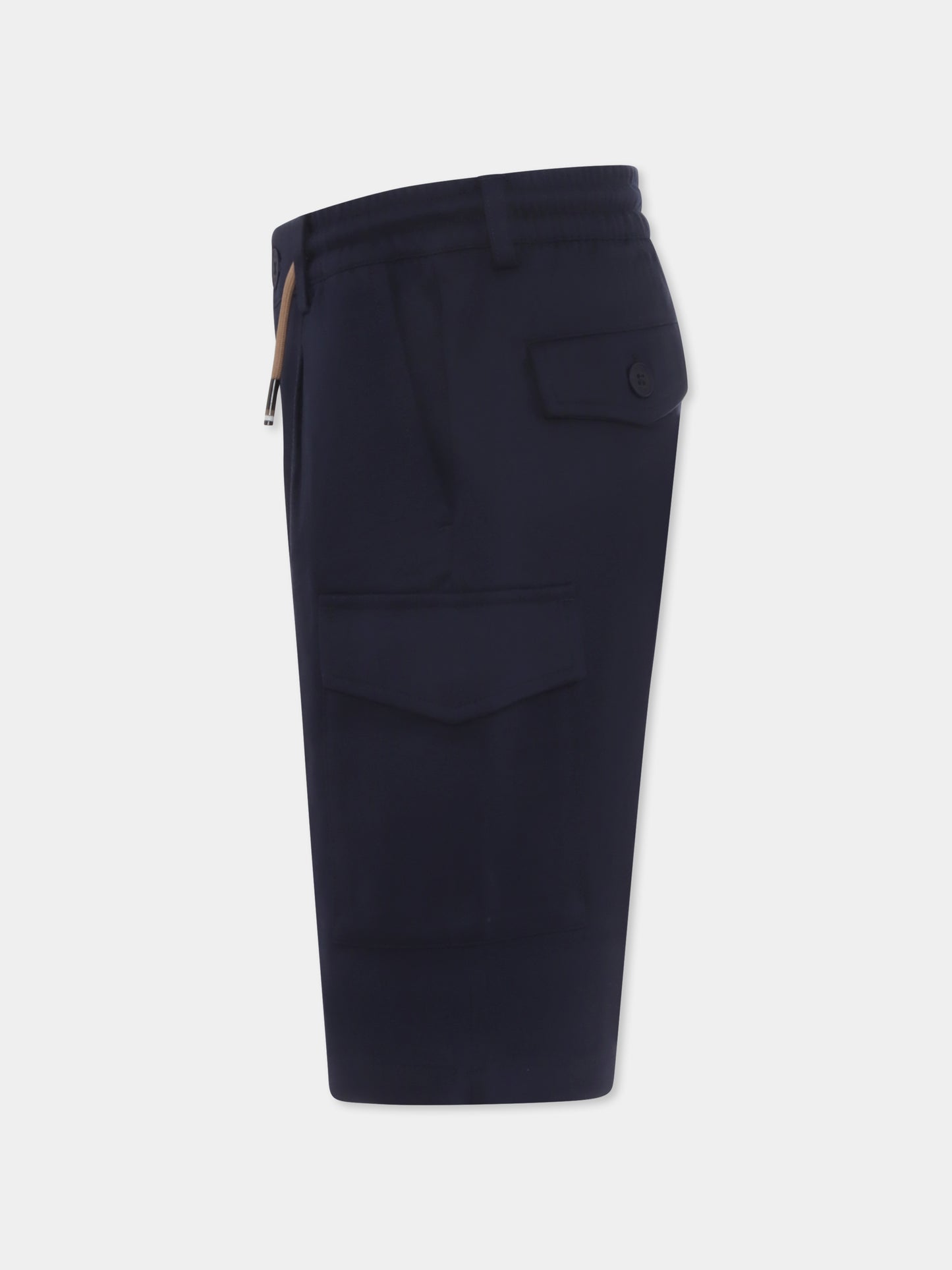 Shorts blu per bambino,Boss,J50681 849