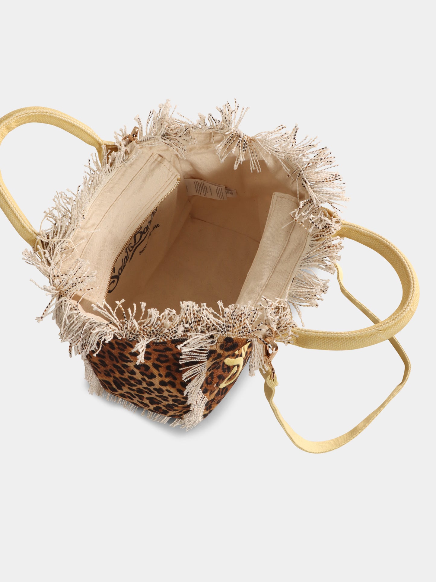 Borsa mare Colette multicolor per bambina con stampa animalier e logo,Mc2 Saint Barth,COL0001 04176H