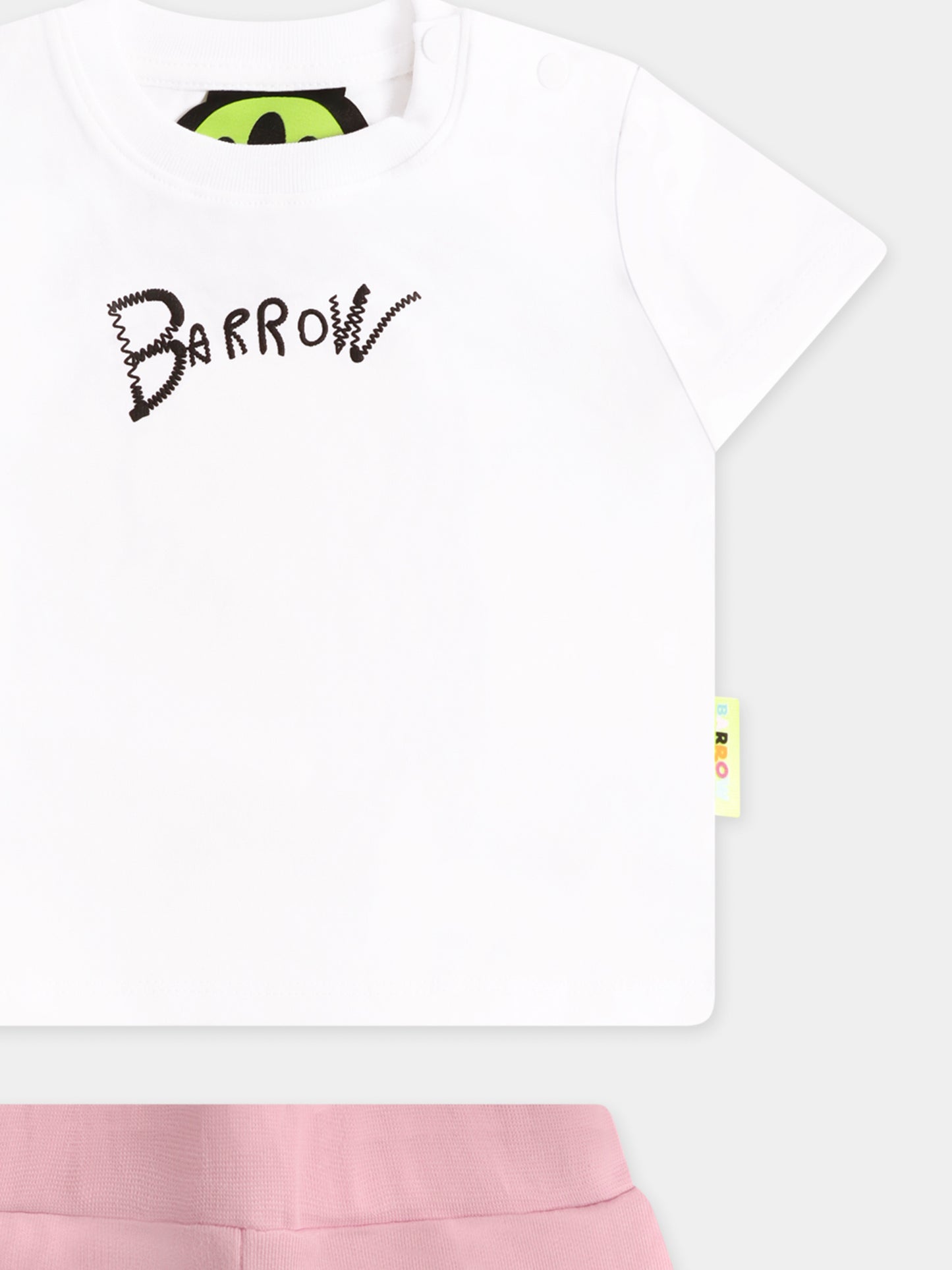 Multicolor suit for baby girl with logo