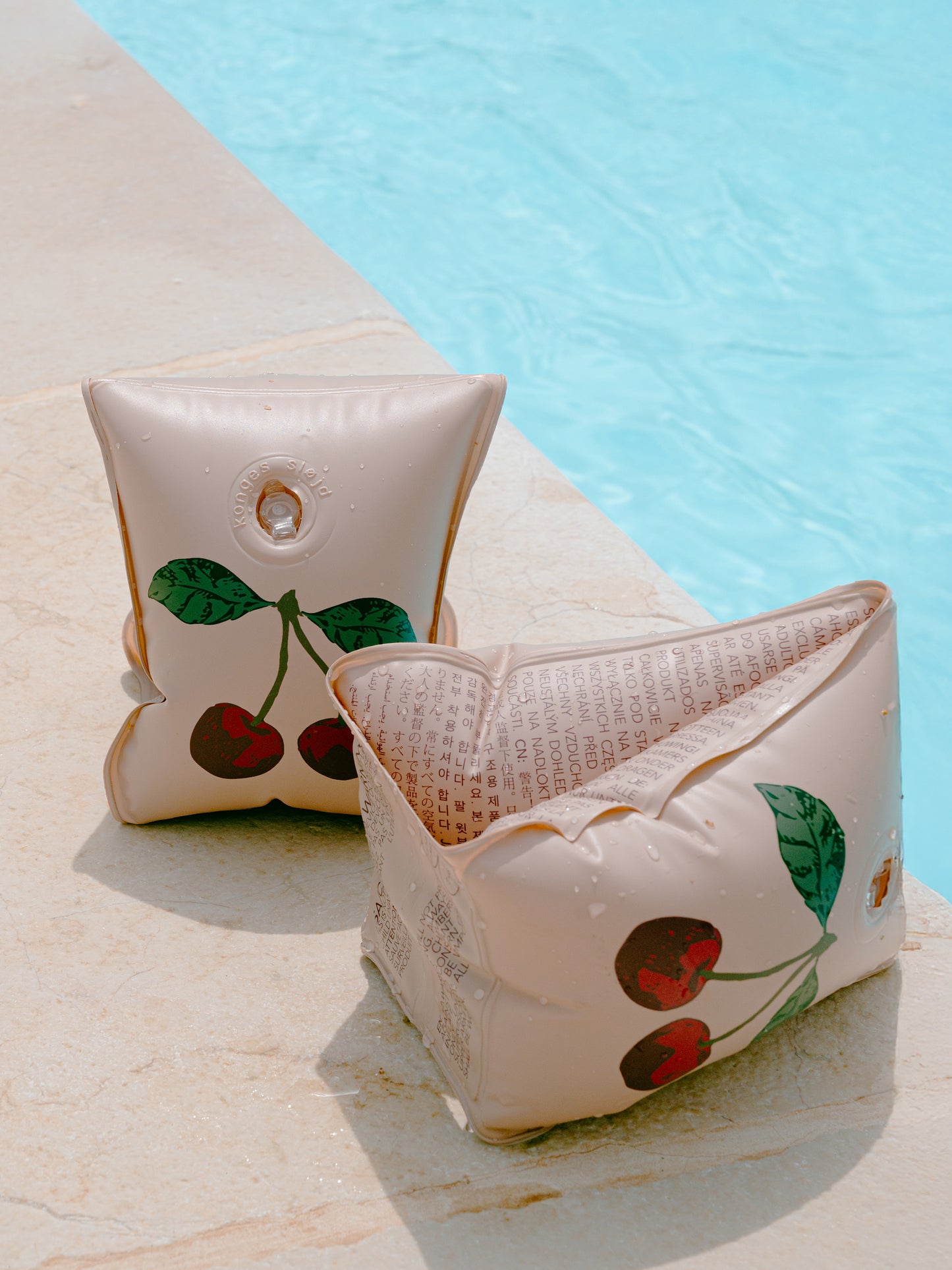 Braccioli rosa per bambina con ciliegie,Konges Sløjd,KS102534 MA GRANDE CERISE BLUSH