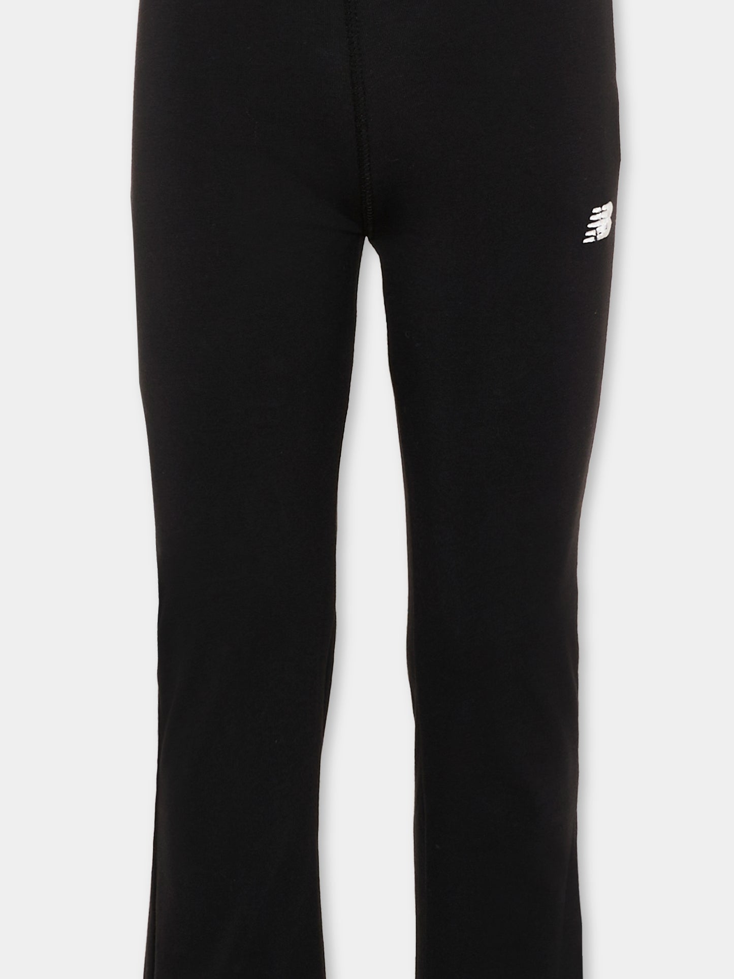 Leggings nero per bambina con logo,New Balance,LAKG0007 BK