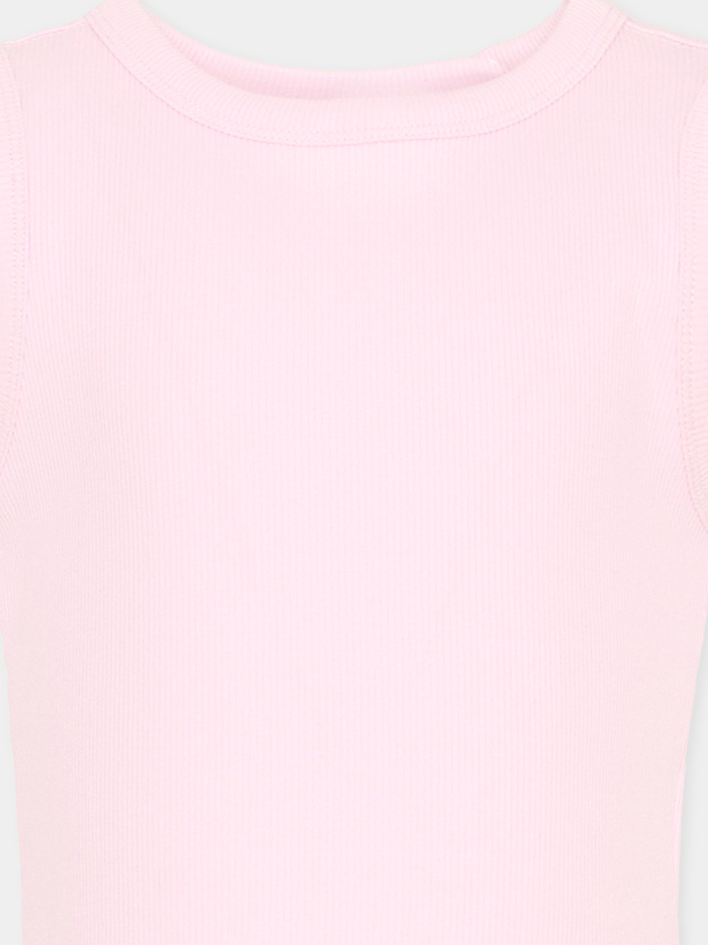 Canotta rosa per bambina con logo,New Balance,YT61L5FG LIR