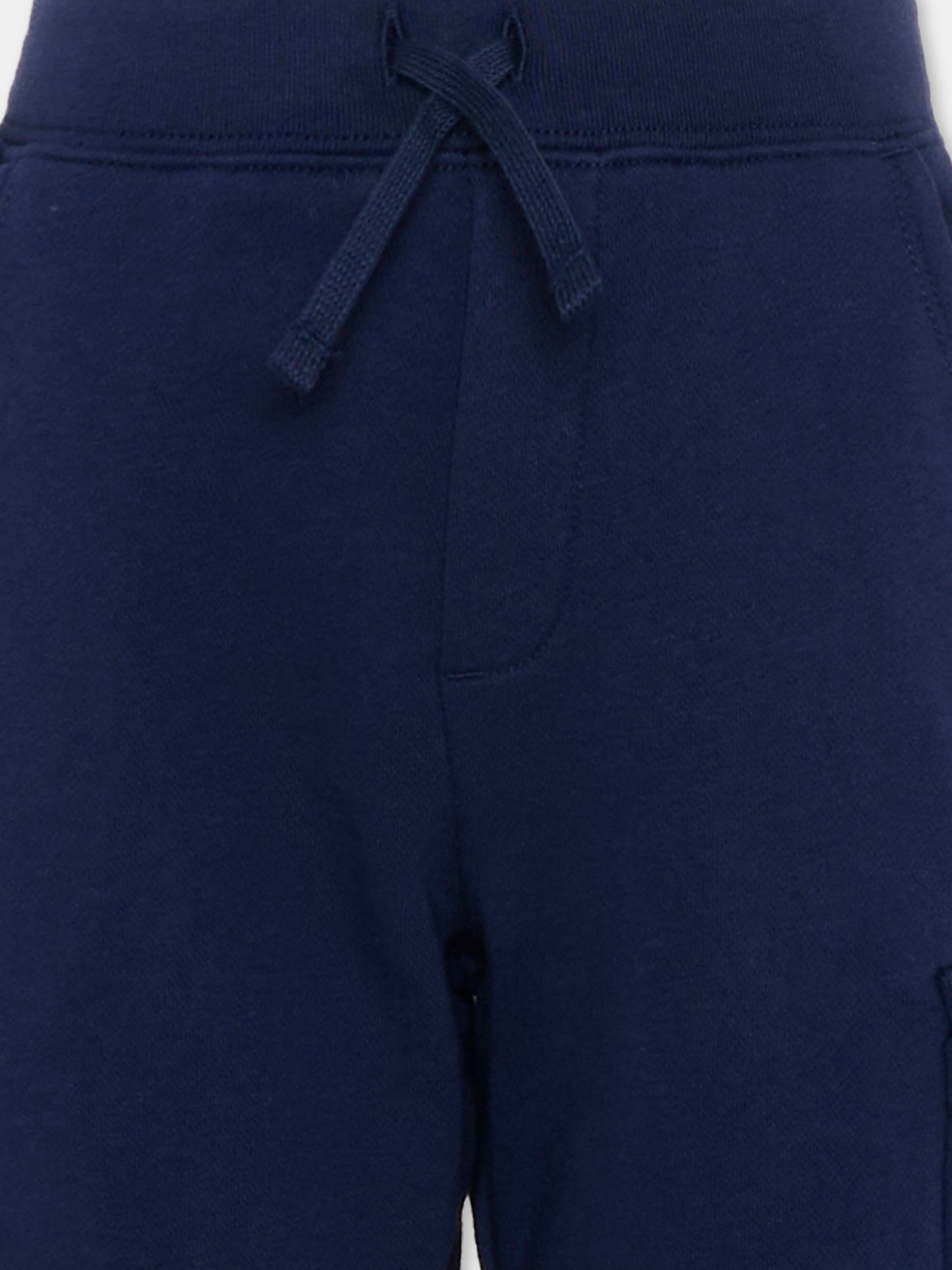 Shorts sportivi blu per bambino con Polo Pony,Ralph Lauren Kids,958158002