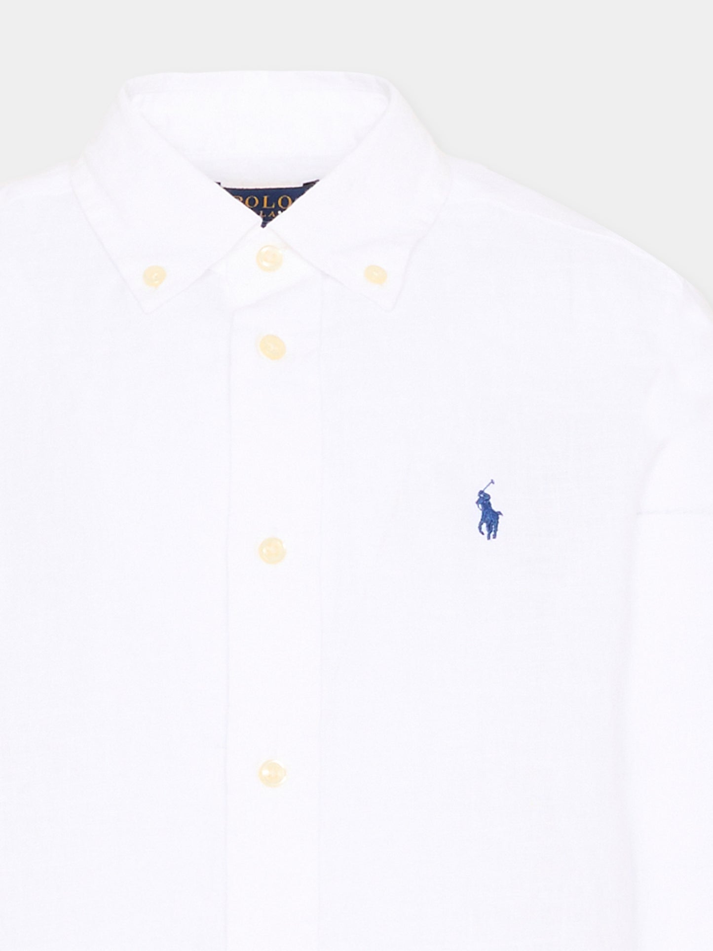 Camicia bianca per bambino con Polo Pony,Ralph Lauren Kids,967600003
