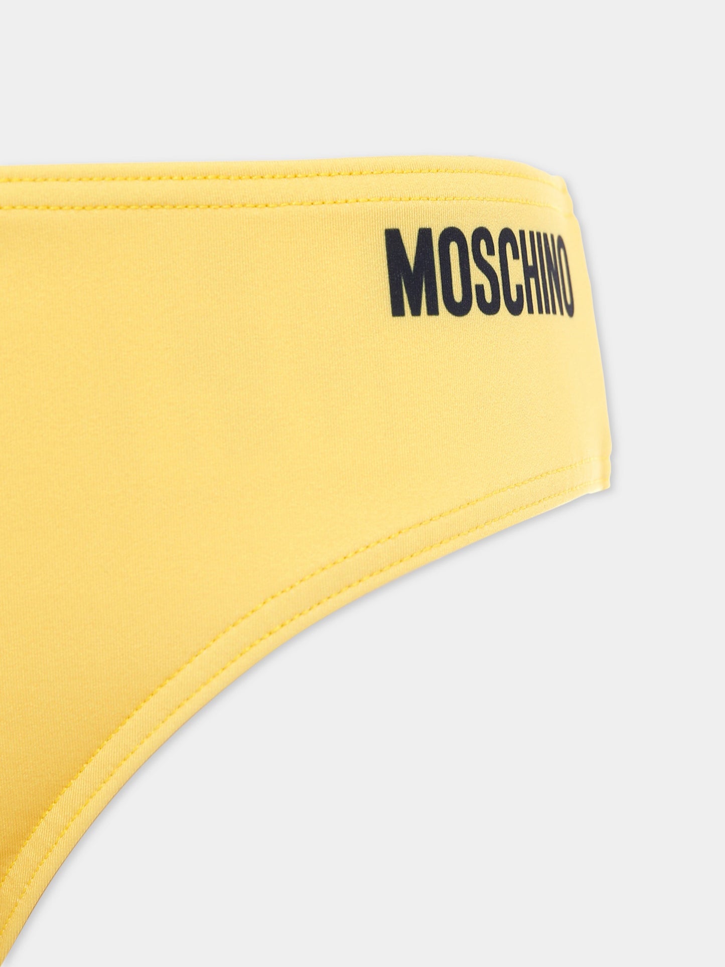 Bikini giallo per bambina con Teddy Bear,Moschino Kids,HAL00P LKA00 50577