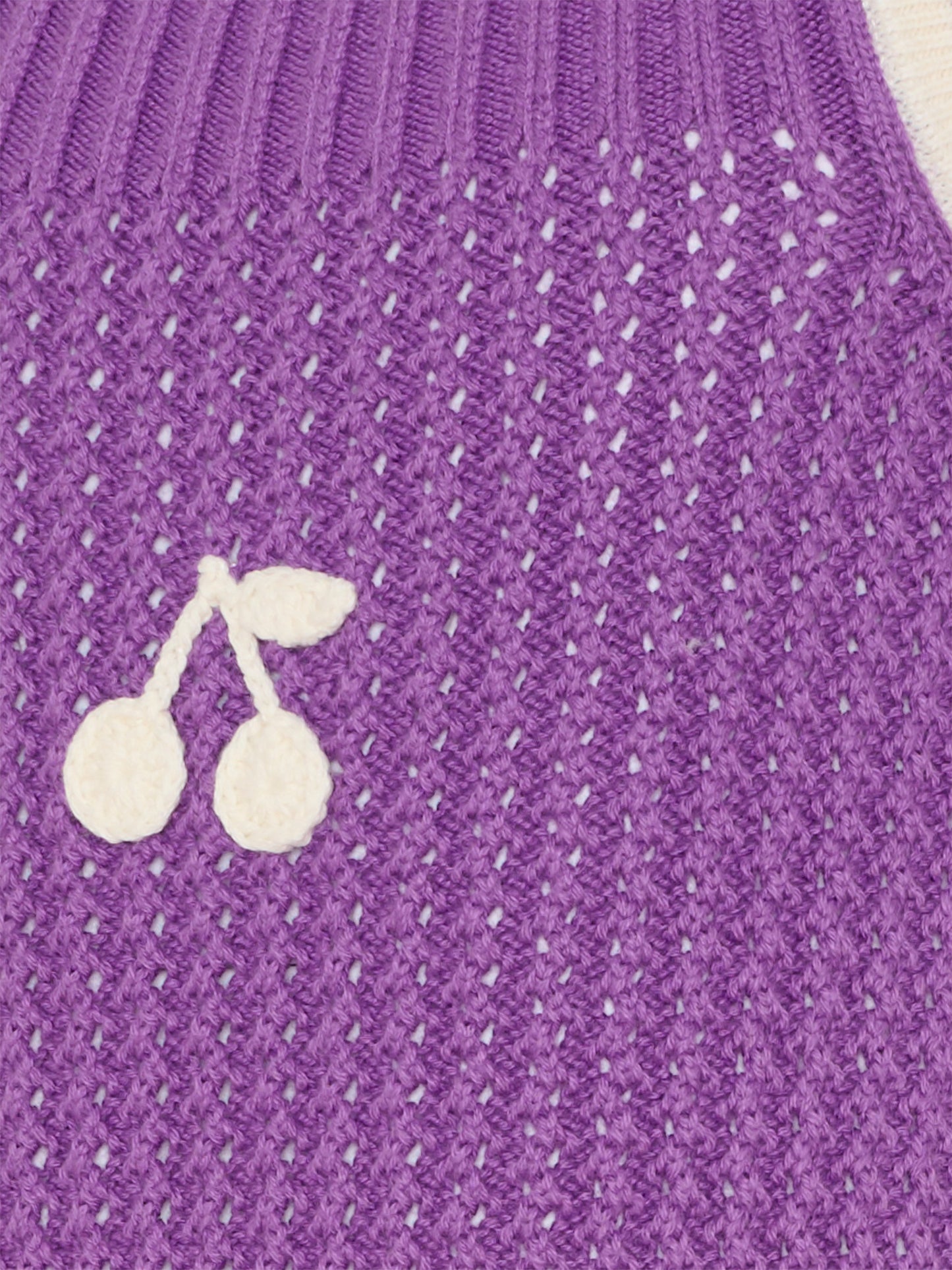 Top viola per bambina con ciliegie,Bonpoint,C06GJUK00001 258