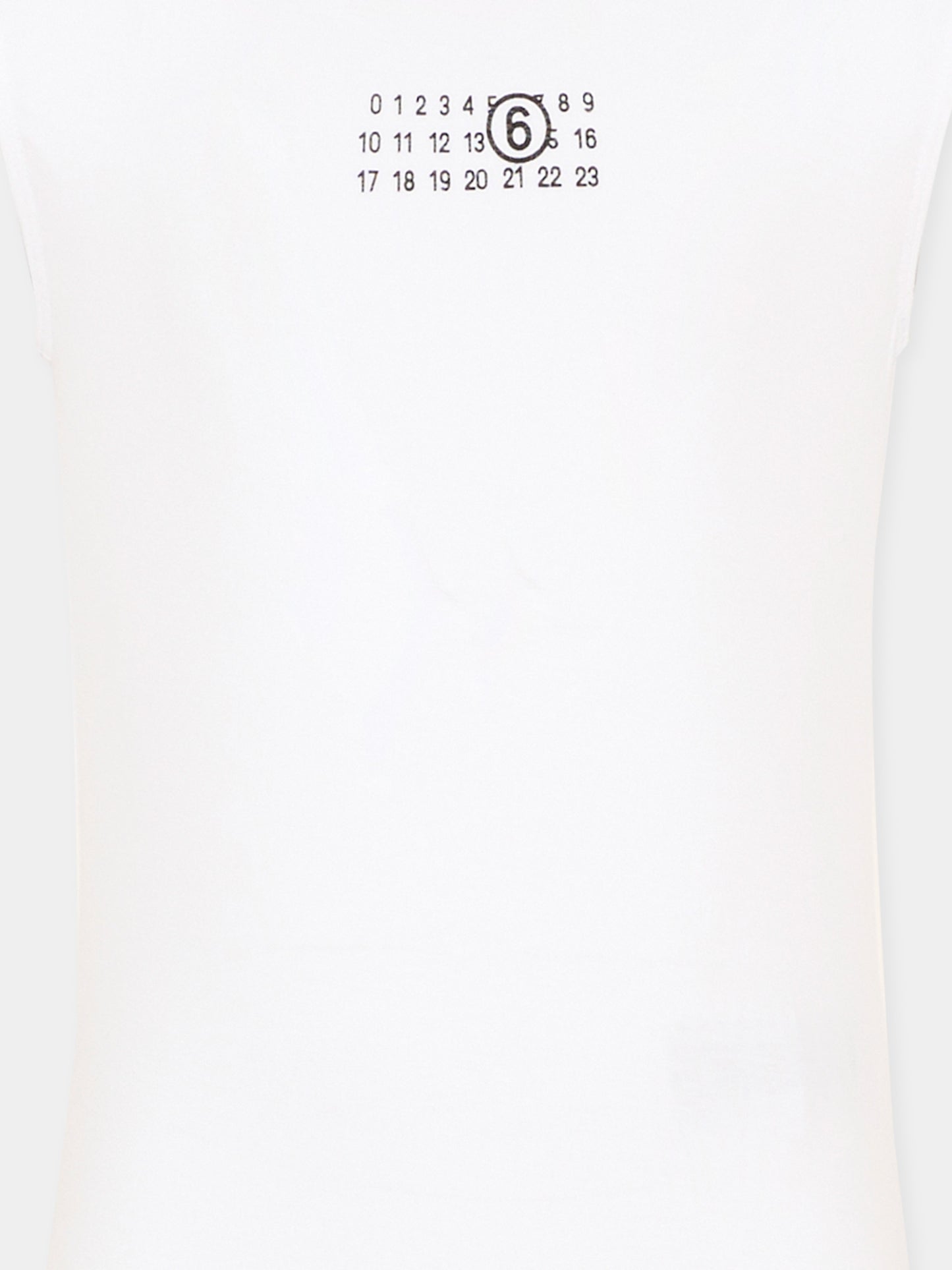 Body bianco per bambina con logo numerico,Mm6 Maison Margiela,M60809 MM05M M6100