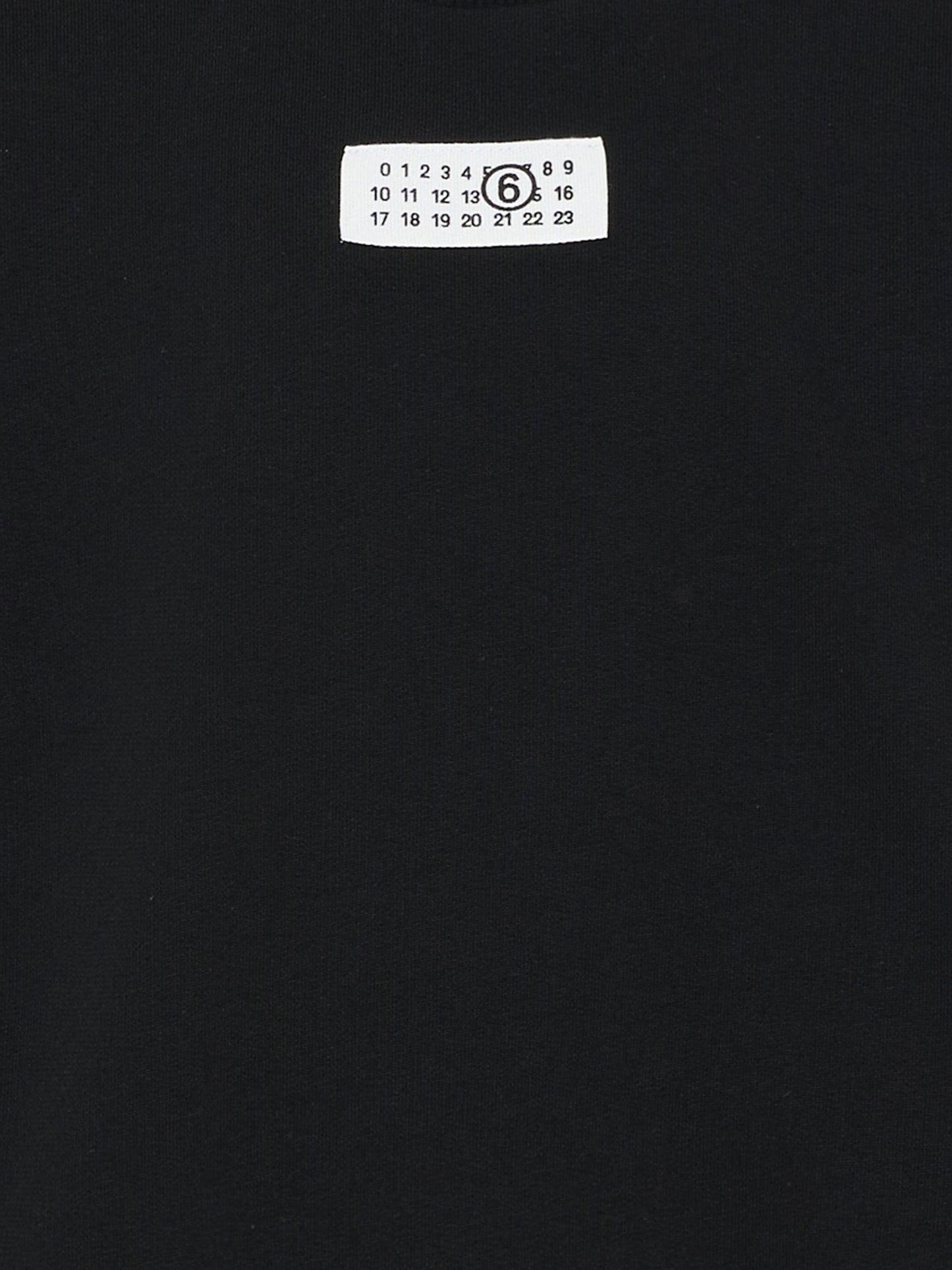 Felpa nera per bambini con logo,Mm6 Maison Margiela,M61011 MM04H M6900