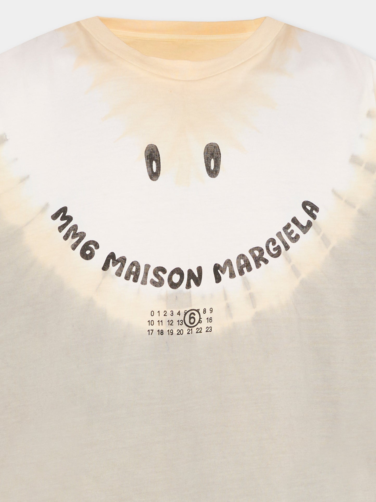 T-shirt multicolor per bambini con smile,Mm6 Maison Margiela,M61013 MM07N M6C46