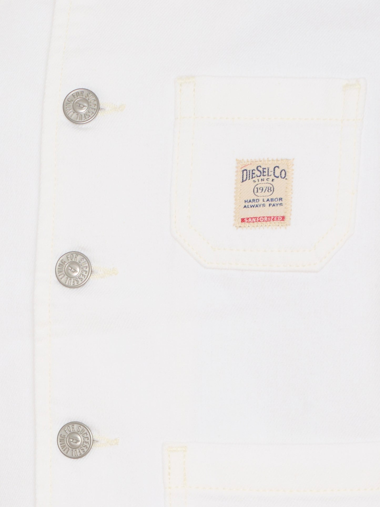 Giubbotto di jeans avorio per bambini con logo,Diesel,J02546 KXBRZ K141