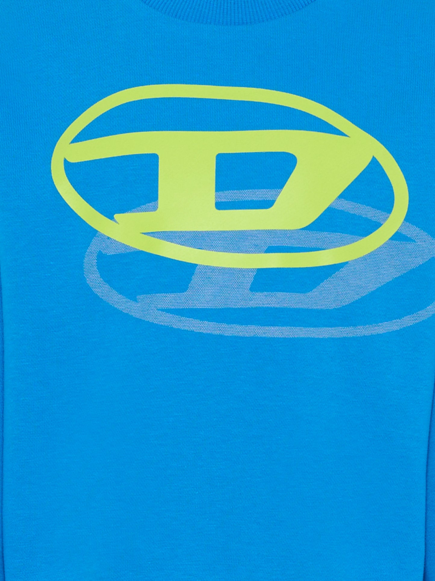 Felpa azzurra per bambino con logo,Diesel,J02627 KYAZ3 K804