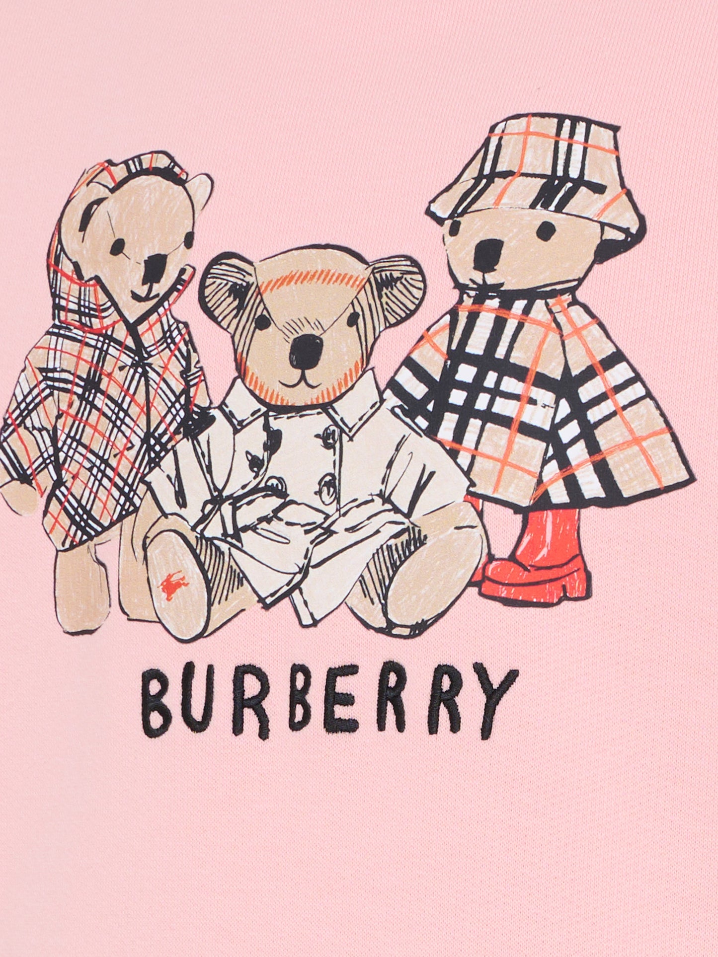 Felpa rosa per bambina con orsetto Thomas e I suoi amici,Burberry Kids,8117802 C4016