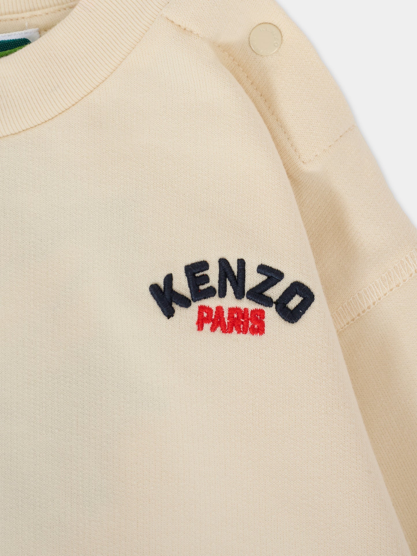 Completo beige per neonati con logo,Kenzo Kids,K60968 21G
