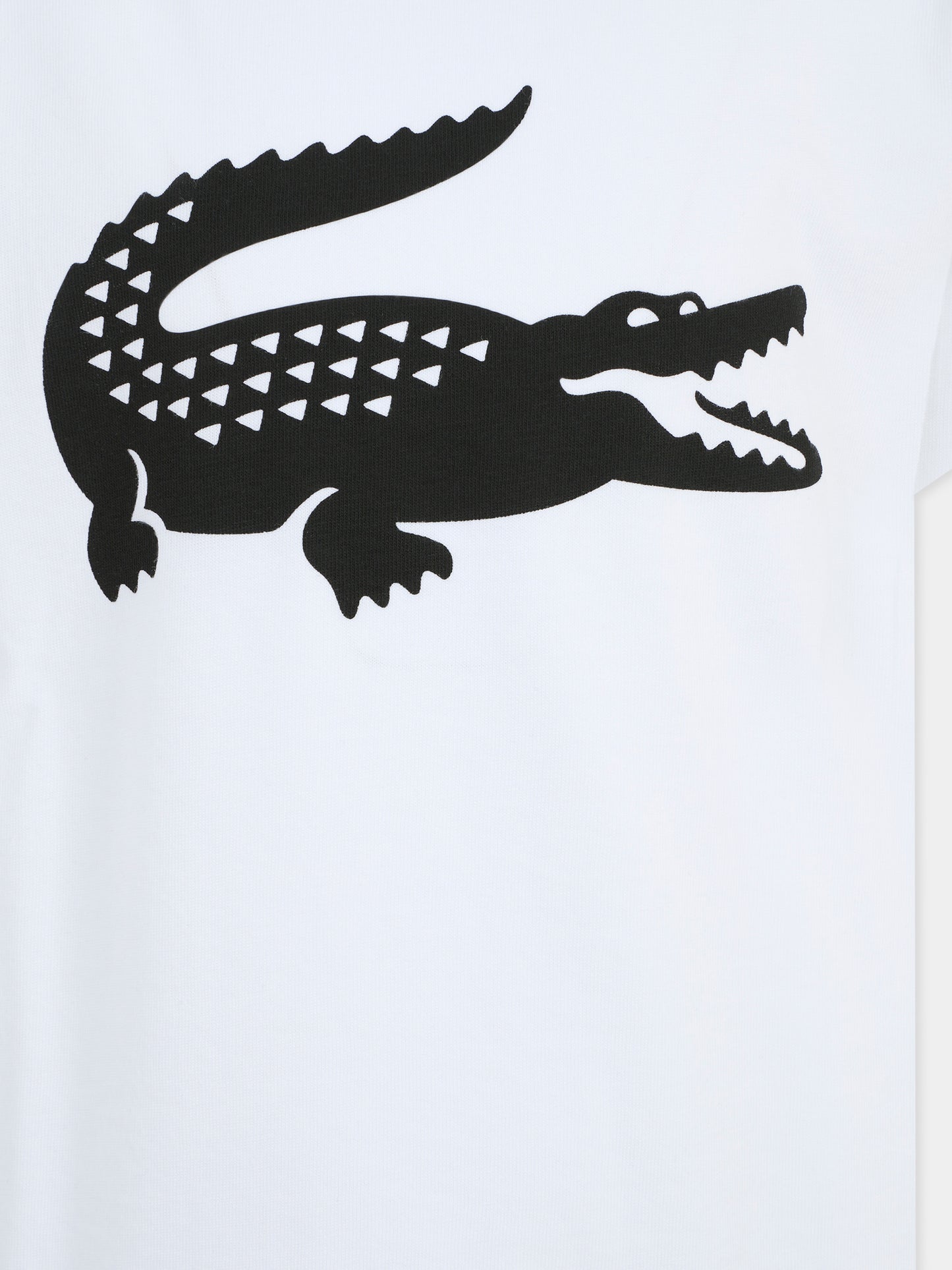 T-shirt bianca per bambini con coccodrillo,Lacoste,TJ2910 AU8