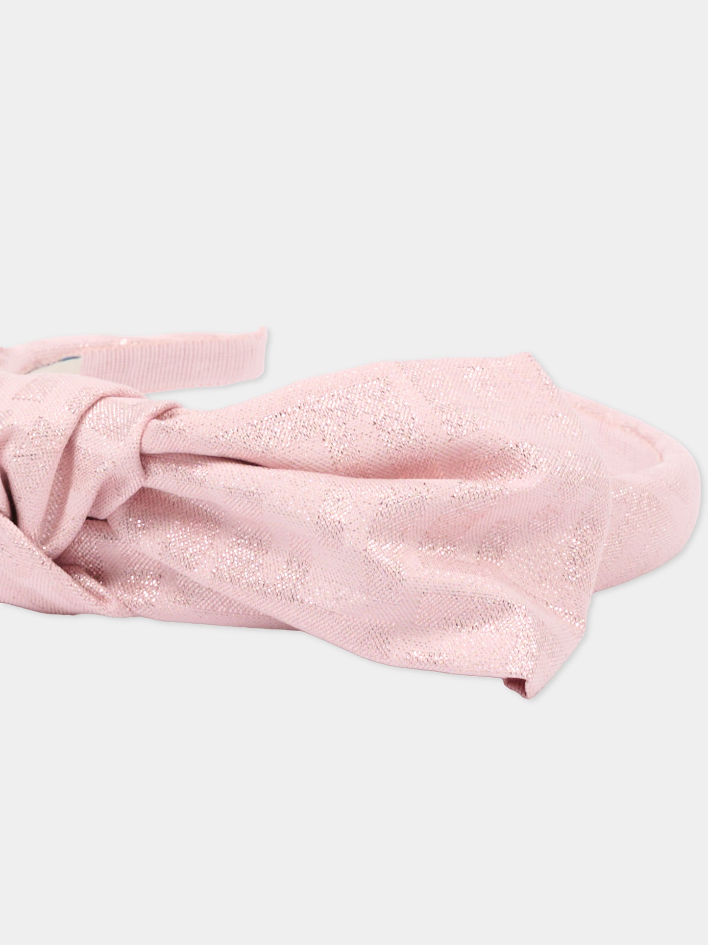 Cerchietto rosa per bambina con FF,Fendi Kids,JFP206 AWF9 F0QD1