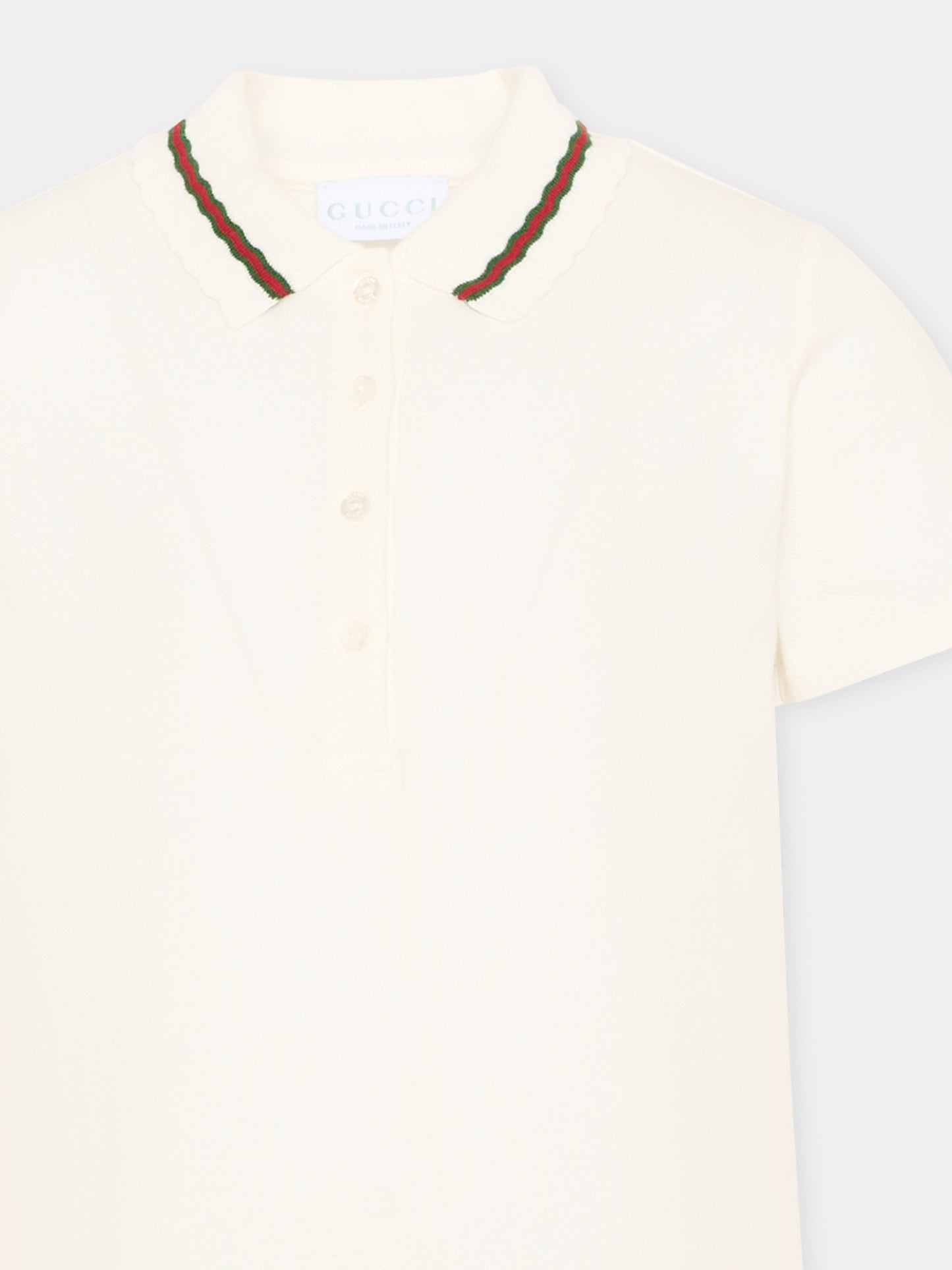 Ivory dress for Girl with pleats