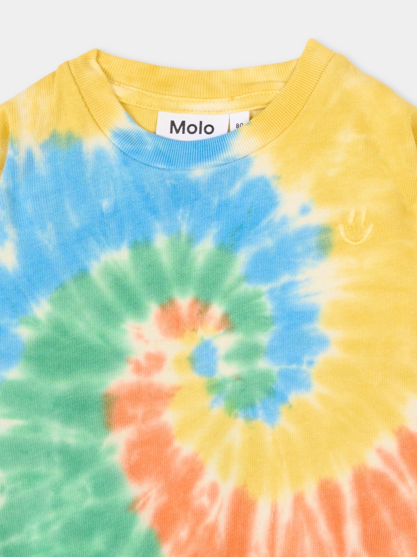 Felpa multicolor Dear per neonati con stampa tie-dye,Molo,6S26J208 5679