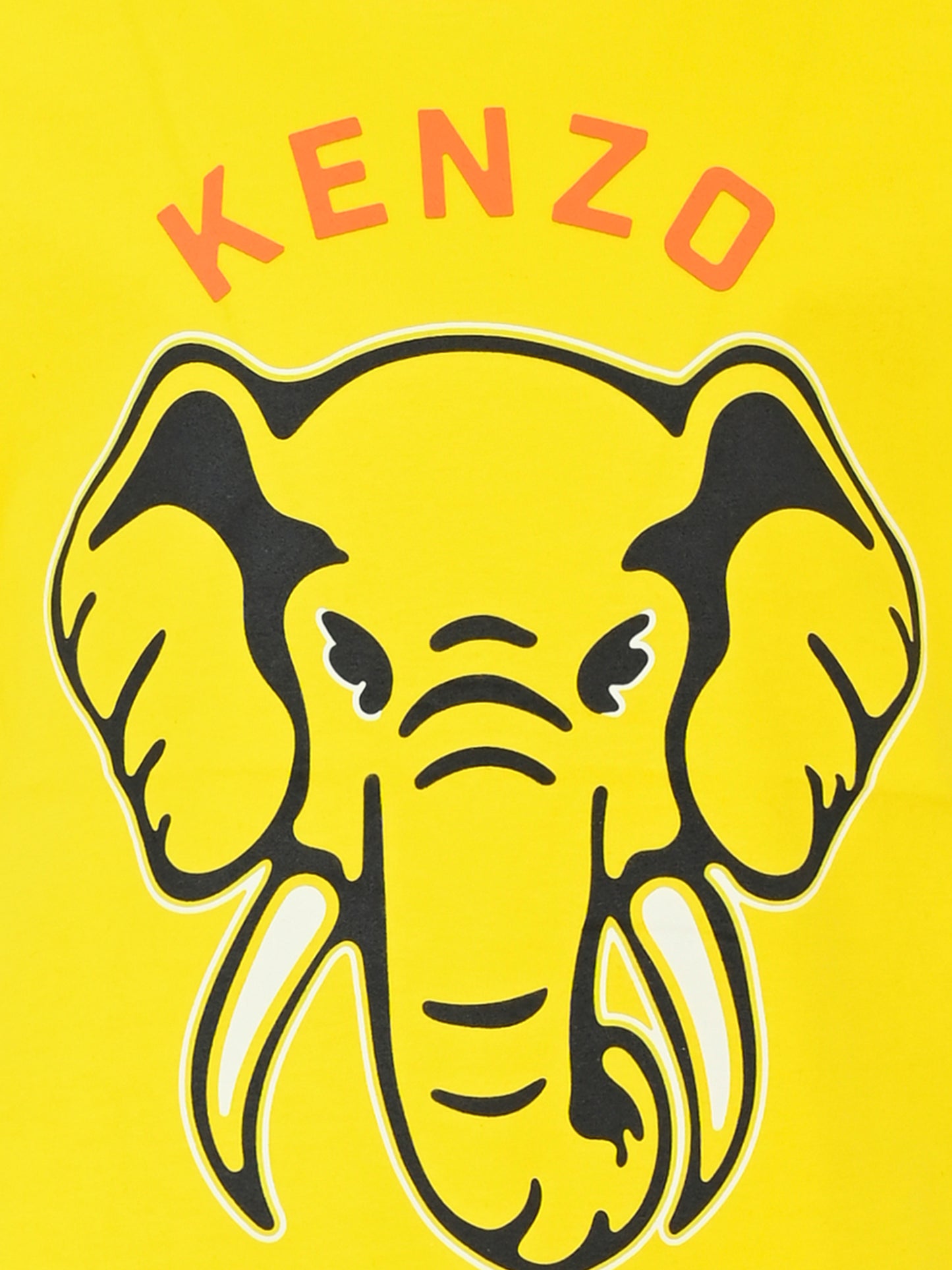 T-shirt gialla per bambino con elefante,Kenzo Kids,K61165 525
