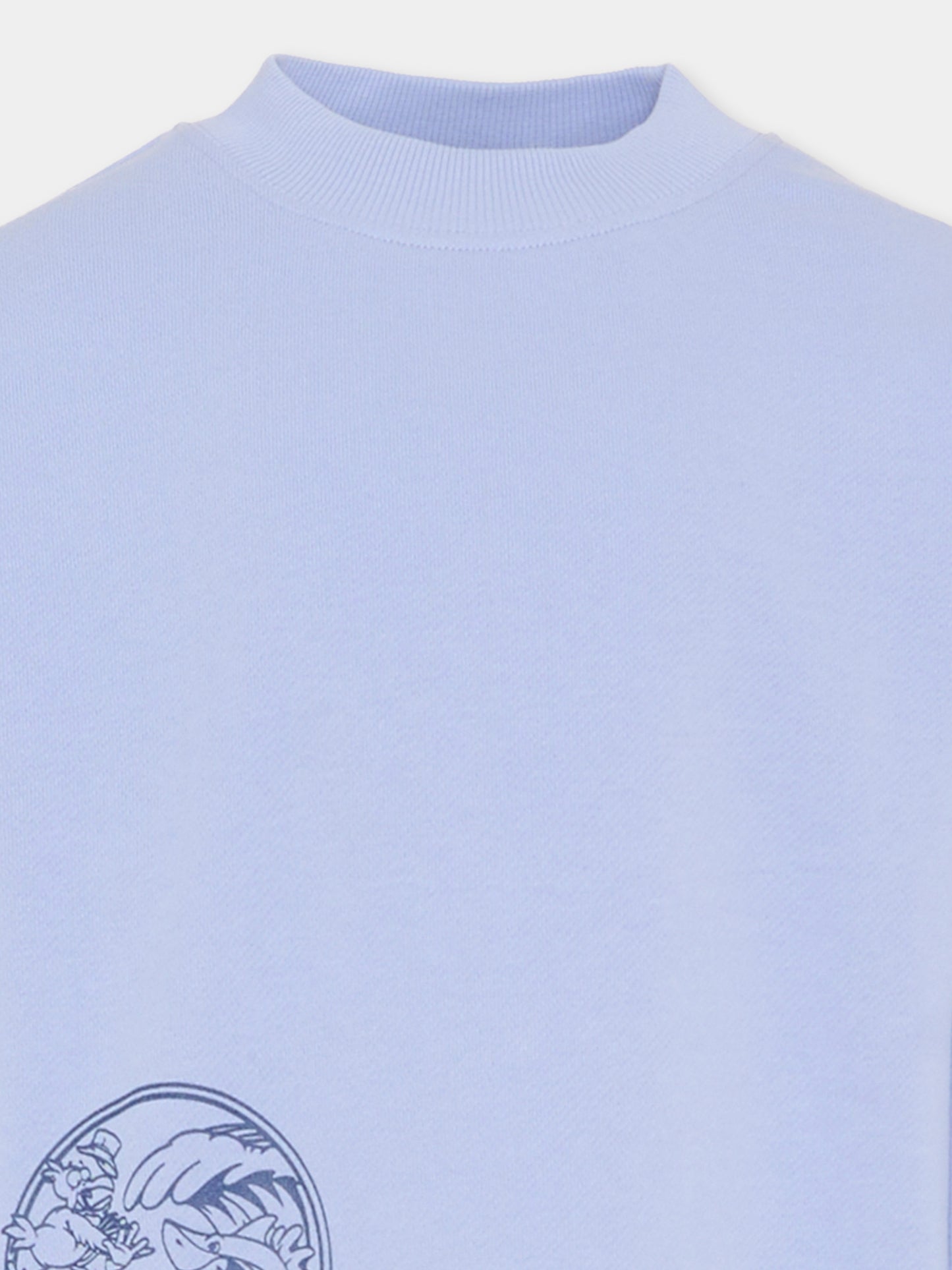 Felpa lilla per bambino con squalo,Billieblush,U21692 81S