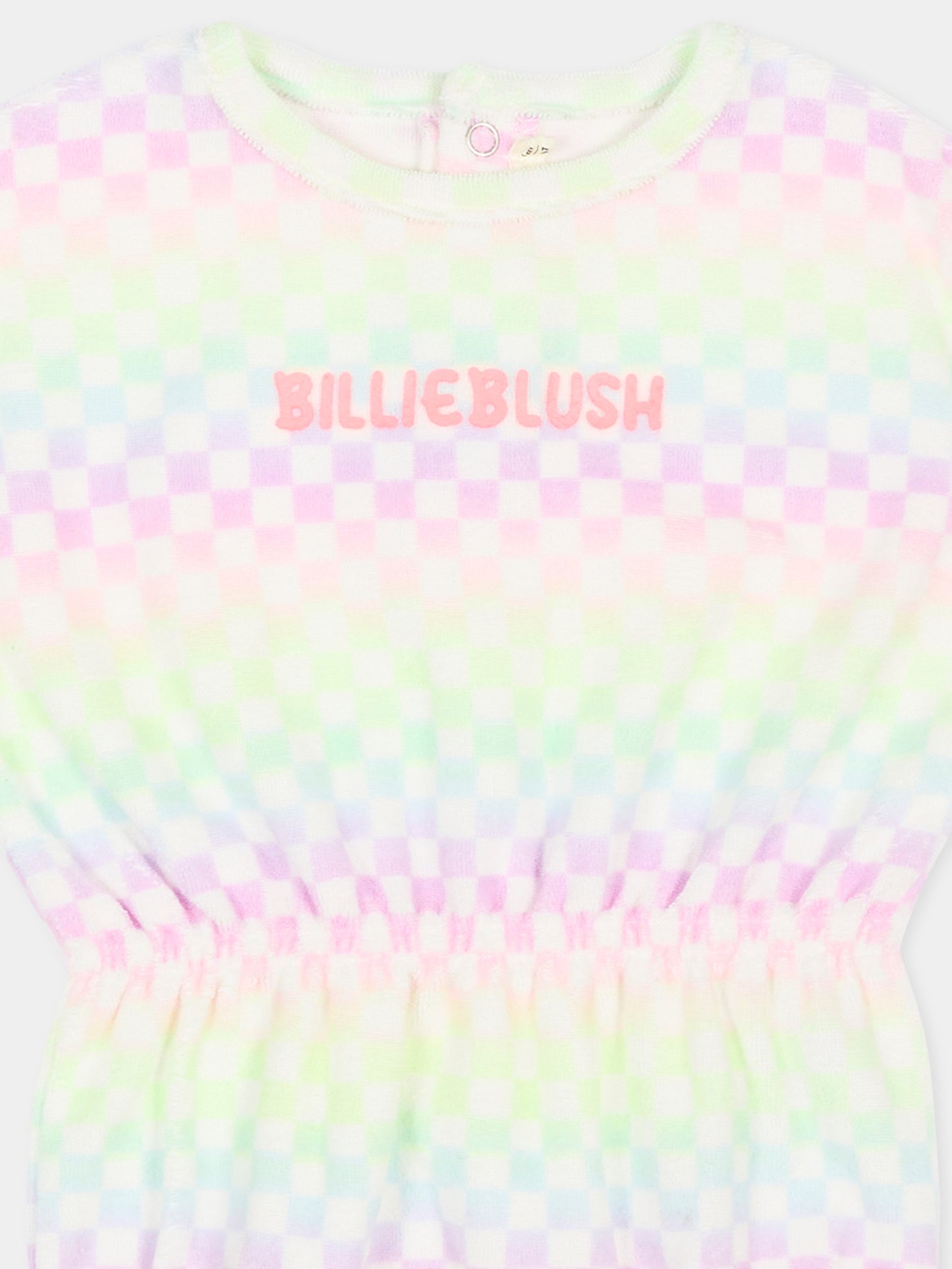 Tutina multicolor per neonata con logo,Billieblush,U21773 Z41