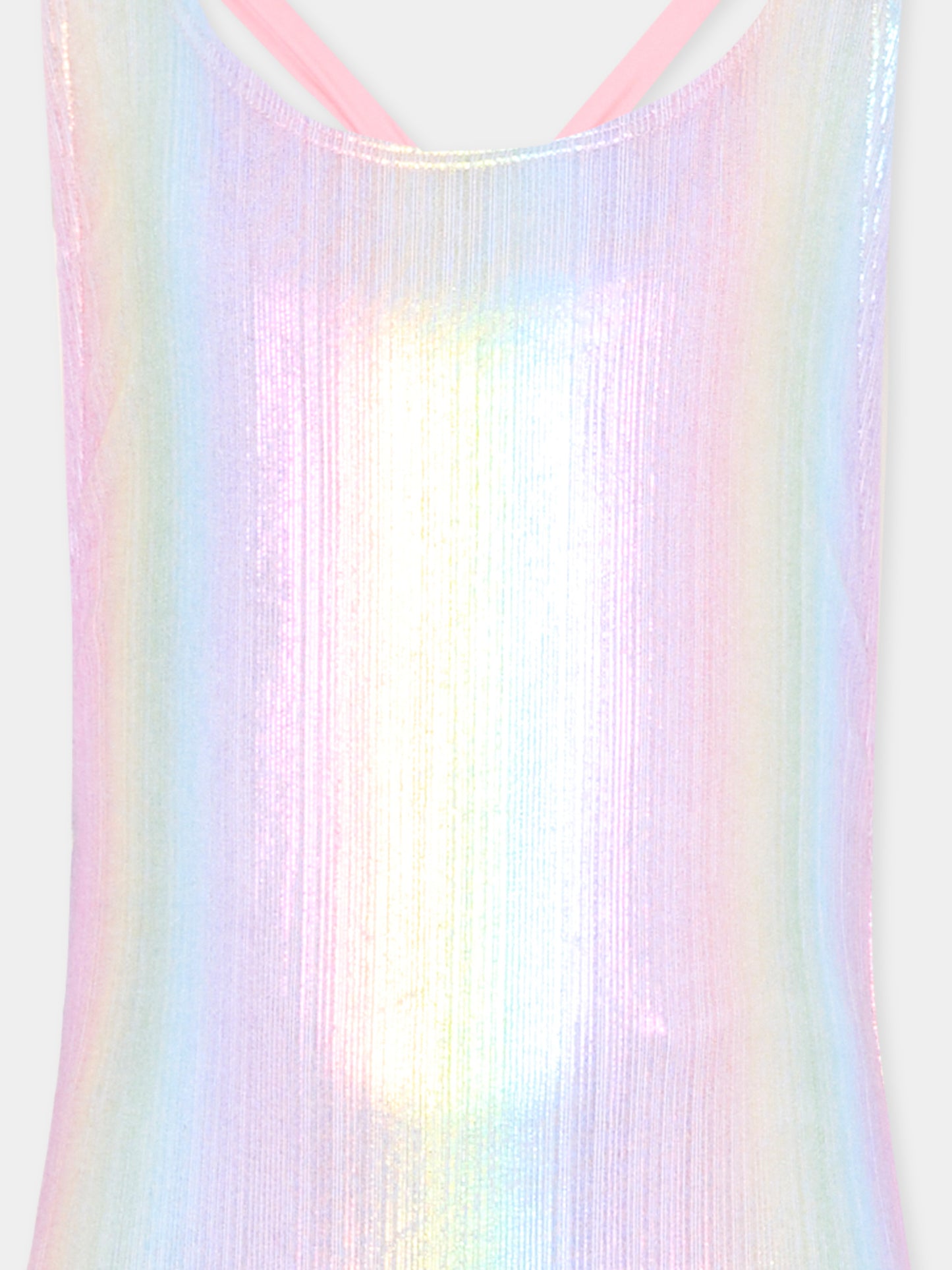 Costume intero multicolor per bambina con fiocco,Billieblush,U21964 Z41