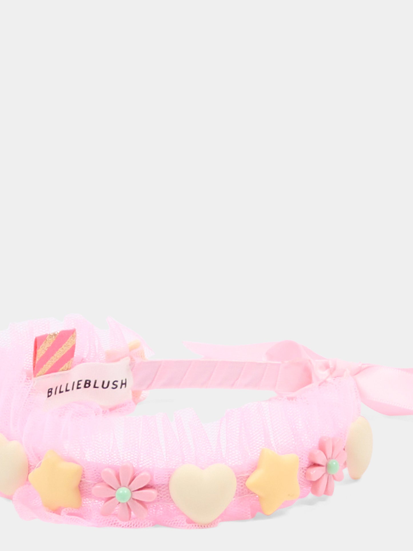 Cerchietto rosa per bambina con applicazioni,Billieblush,U22056 44L